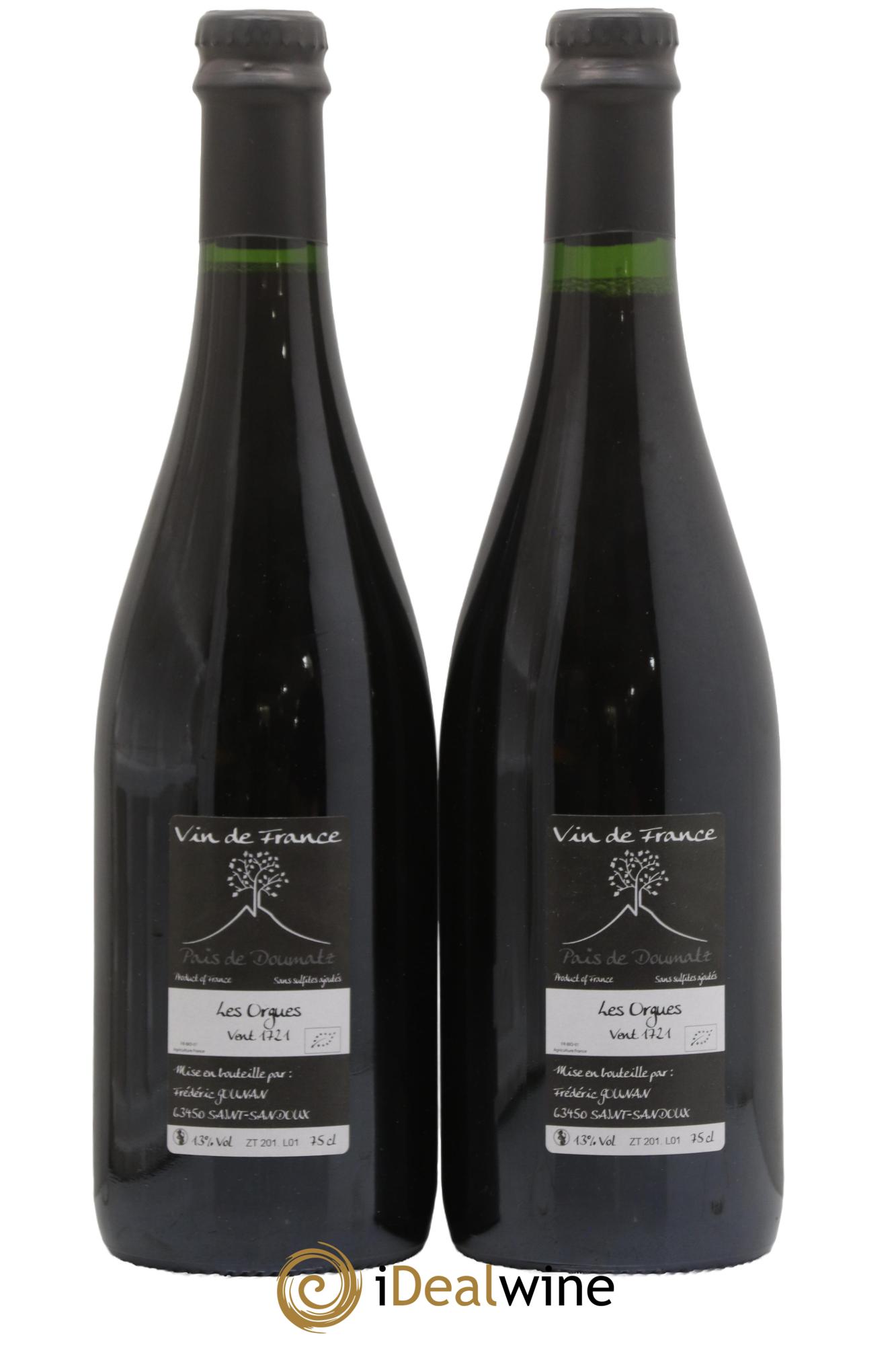 Vin de France Les Orgues Vignoble de l'Arbre Blanc 2017 - Posten von 2 Flaschen - 1