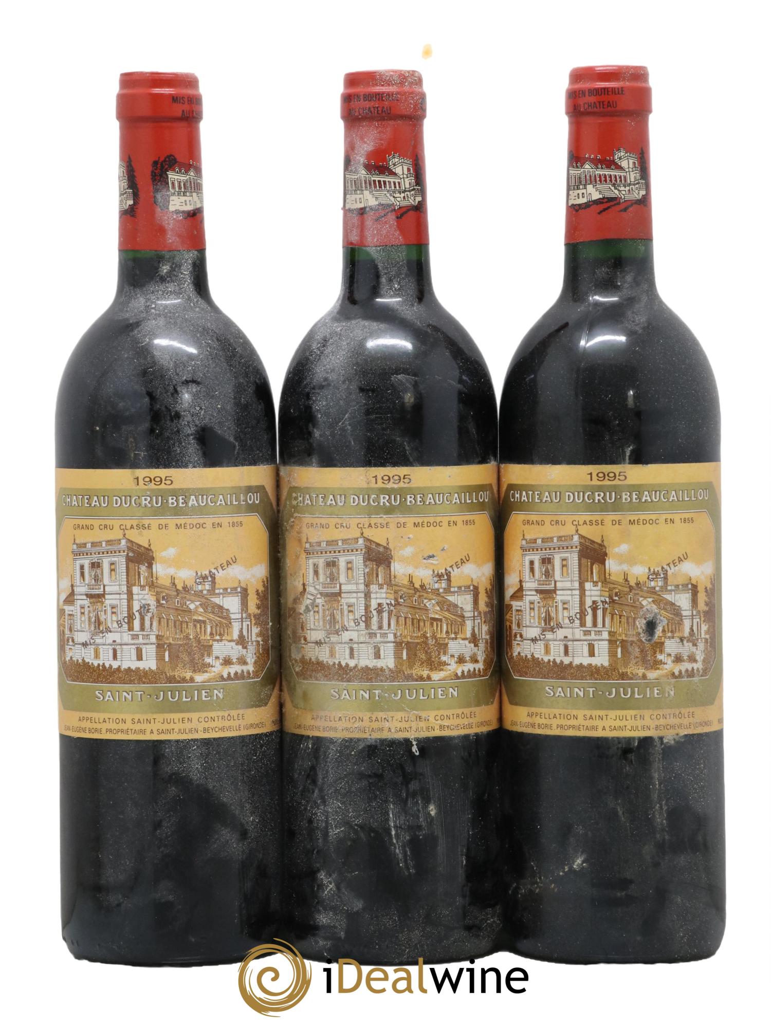 Château Ducru Beaucaillou 2ème Grand Cru Classé 1995 - Lot de 3 bouteilles - 0
