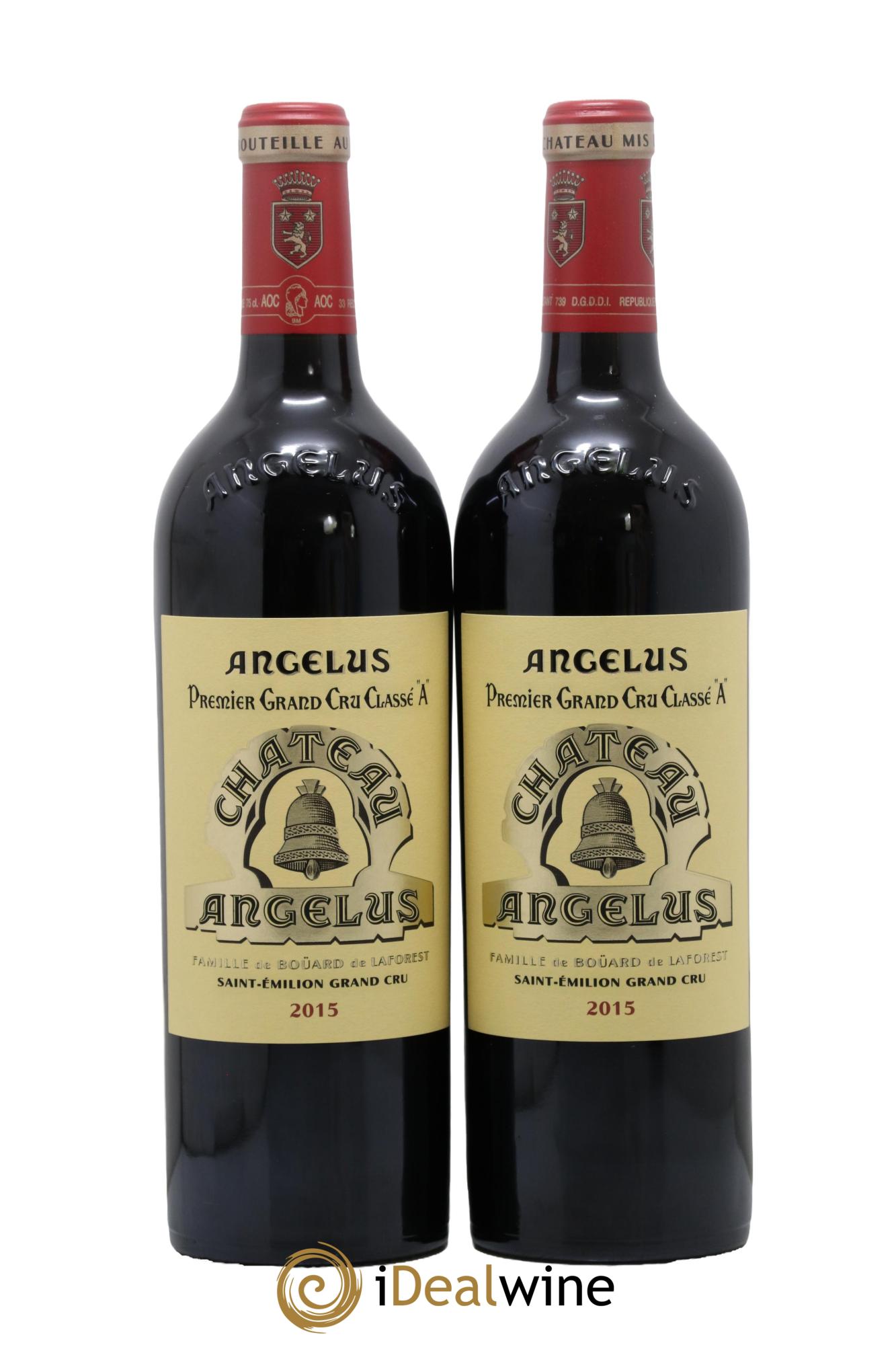 Château Angélus 1er Grand Cru Classé A 2015 - Posten von 2 Flaschen - 0