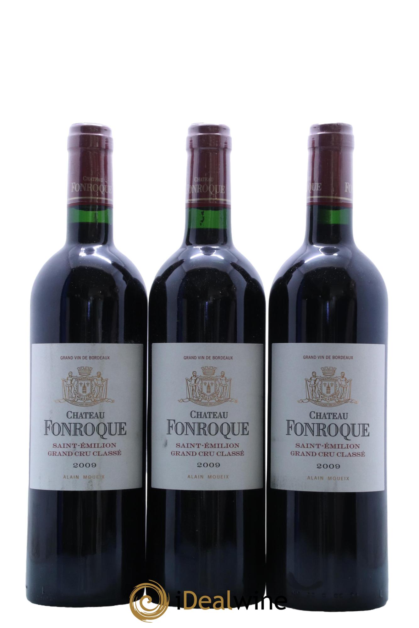 Château Fonroque Grand Cru Classé 2009 - Lot de 3 bouteilles - 0