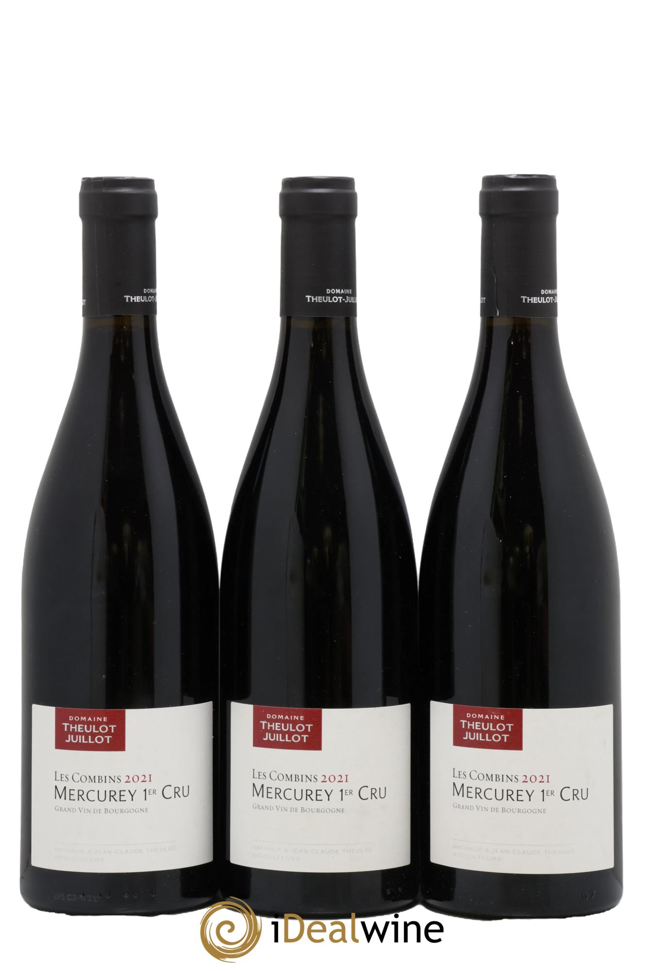 Mercurey 1er Cru Les Combins Theulot Juillot 2021 - Lot de 3 bouteilles - 0