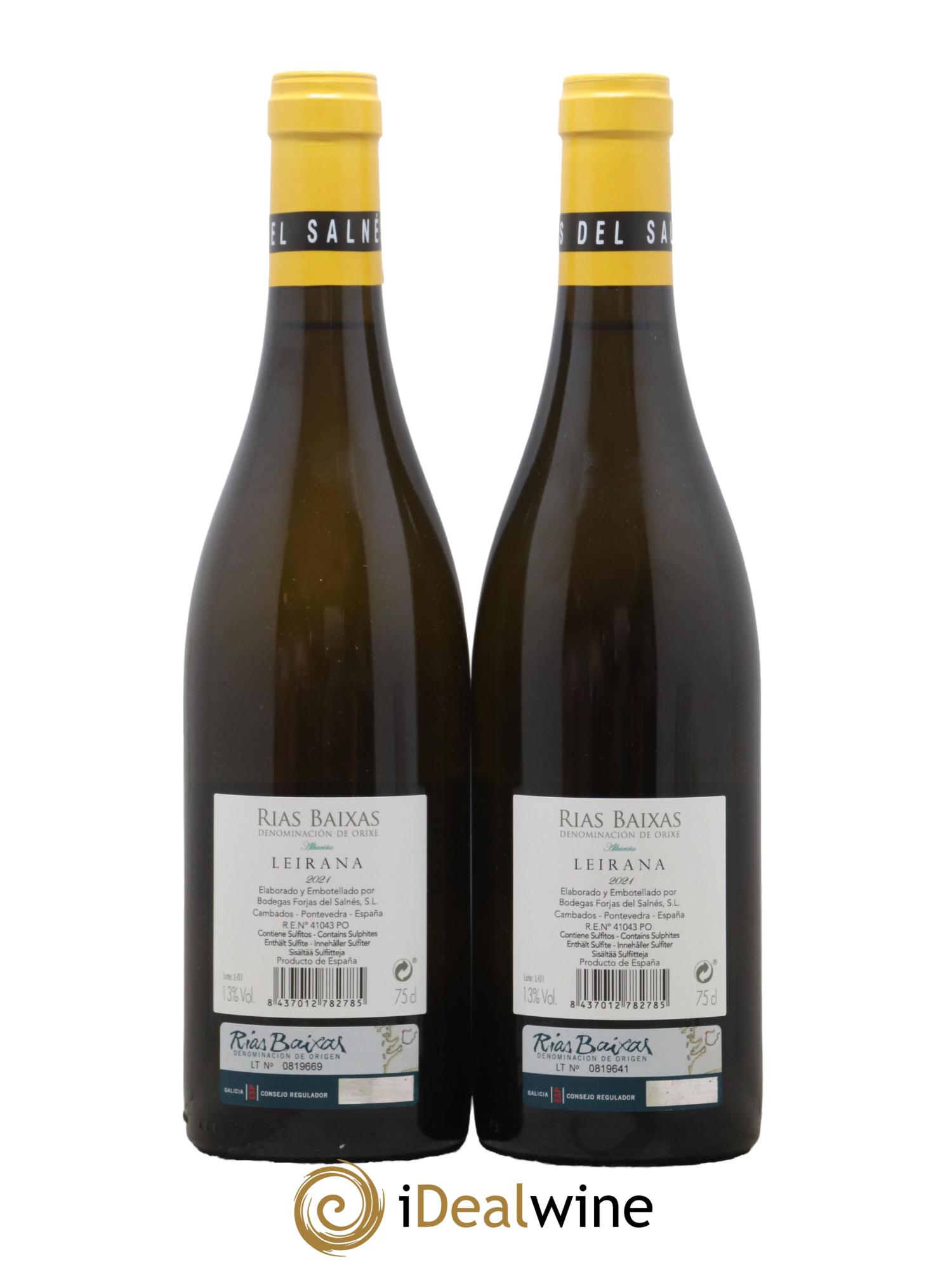 Rias Baixas Forjas Del Salnes Leirana 2021 - Lot de 2 bouteilles - 1