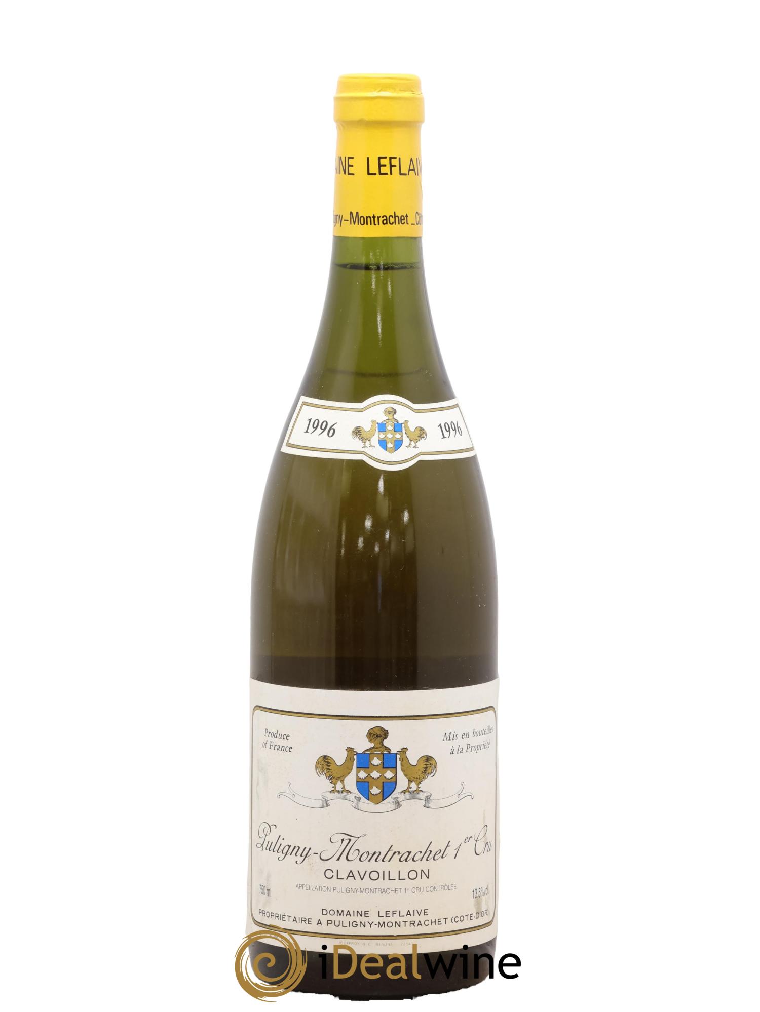Puligny-Montrachet 1er Cru Clavoillon Leflaive (Domaine) 1996 - Lot of 1 bottle - 0