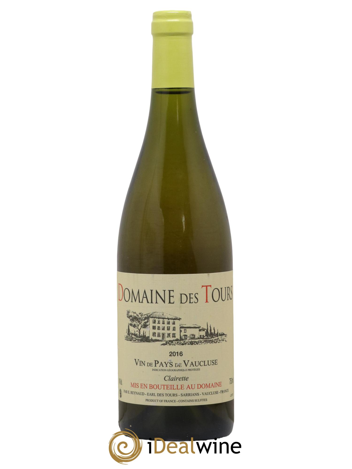 Vaucluse (Vin de Pays de Vaucluse) Domaine des Tours Emmanuel Reynaud 2016 - Lot de 1 bouteille - 0