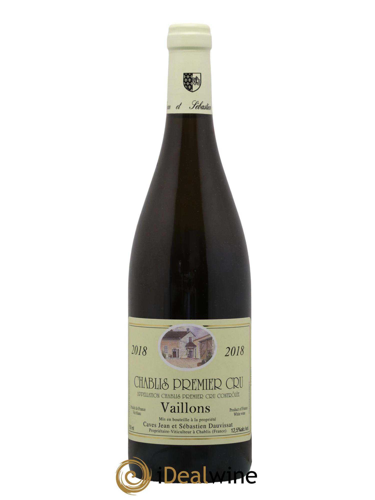 Chablis 1er Cru Vaillons Jean Dauvissat (Domaine) 2018 - Lot de 1 bouteille - 0