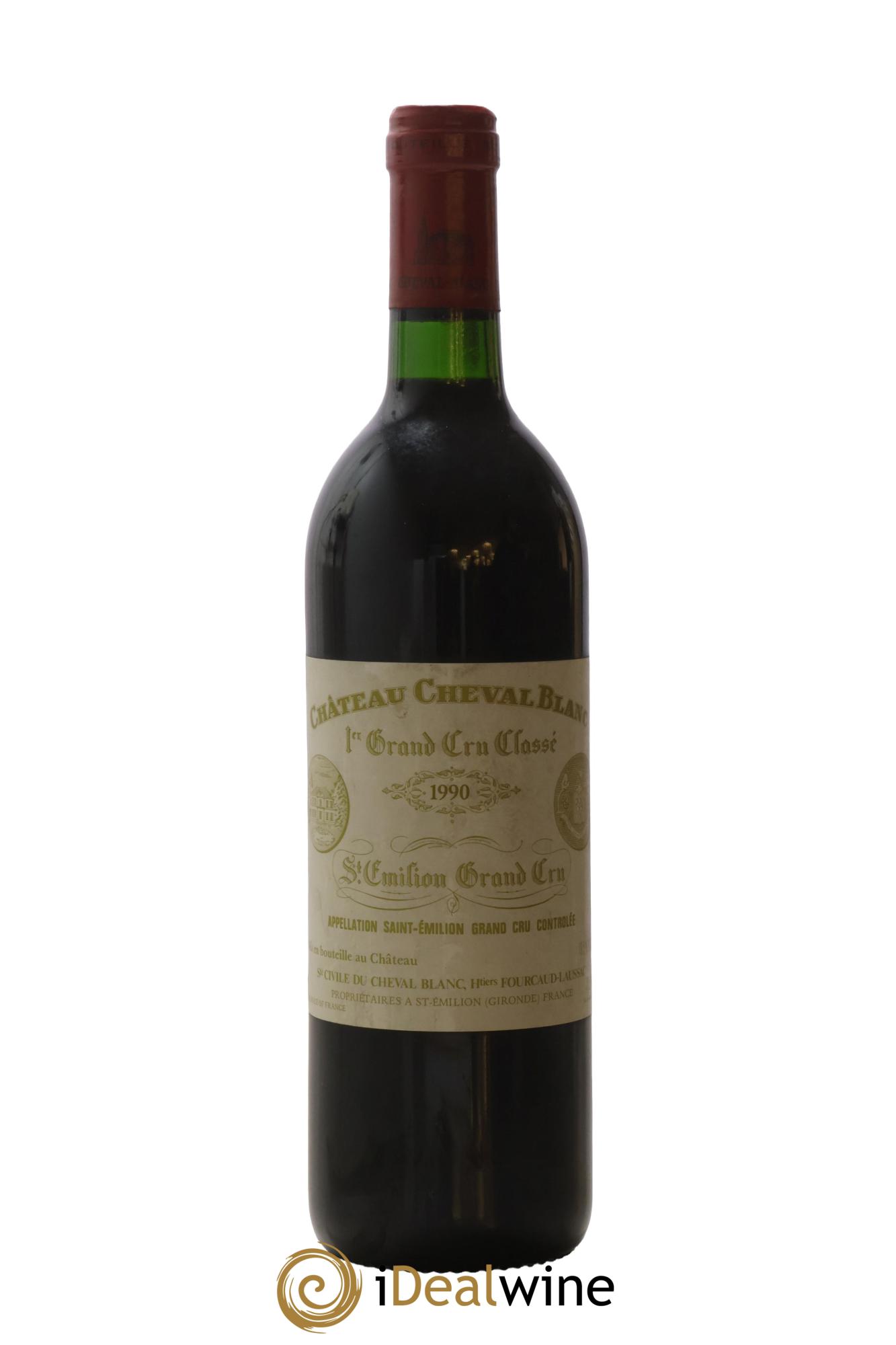 Château Cheval Blanc 1er Grand Cru Classé A 1990 - Lot de 1 bouteille - 0