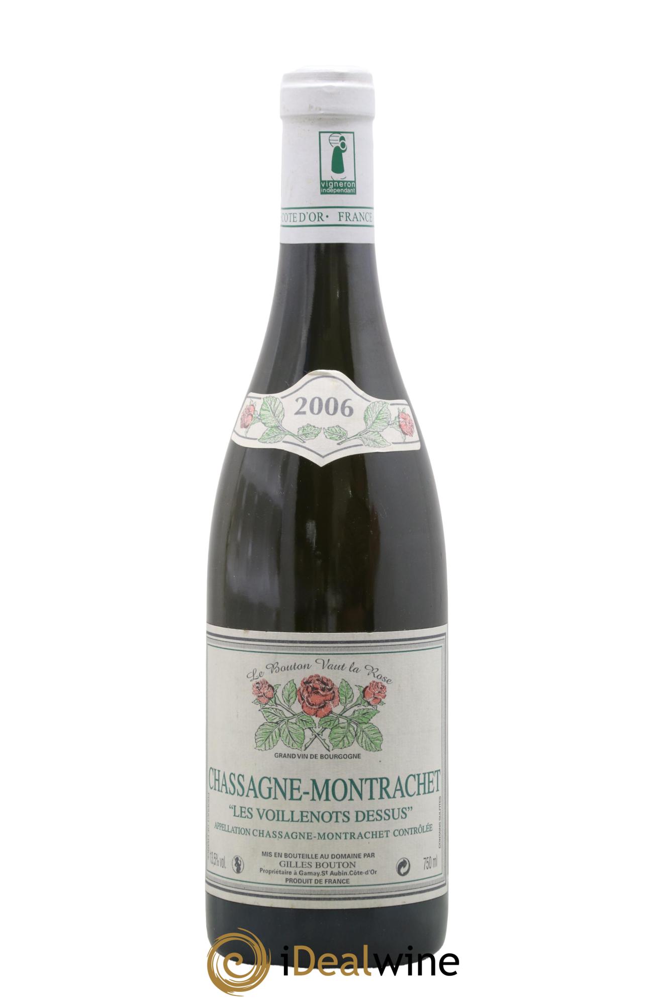 Chassagne-Montrachet Les Voillenots Dessus Gilles Bouton 2006 - Lot de 1 bouteille - 0