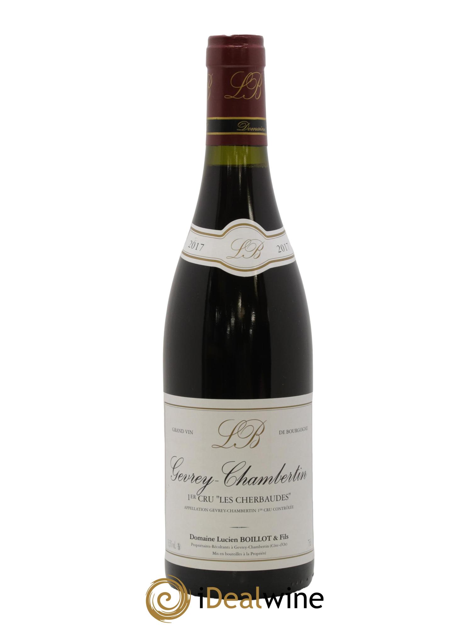 Gevrey-Chambertin 1er Cru Les Cherbaudes Lucien Boillot & Fils (Domaine) 2017 - Lot de 1 bouteille - 0