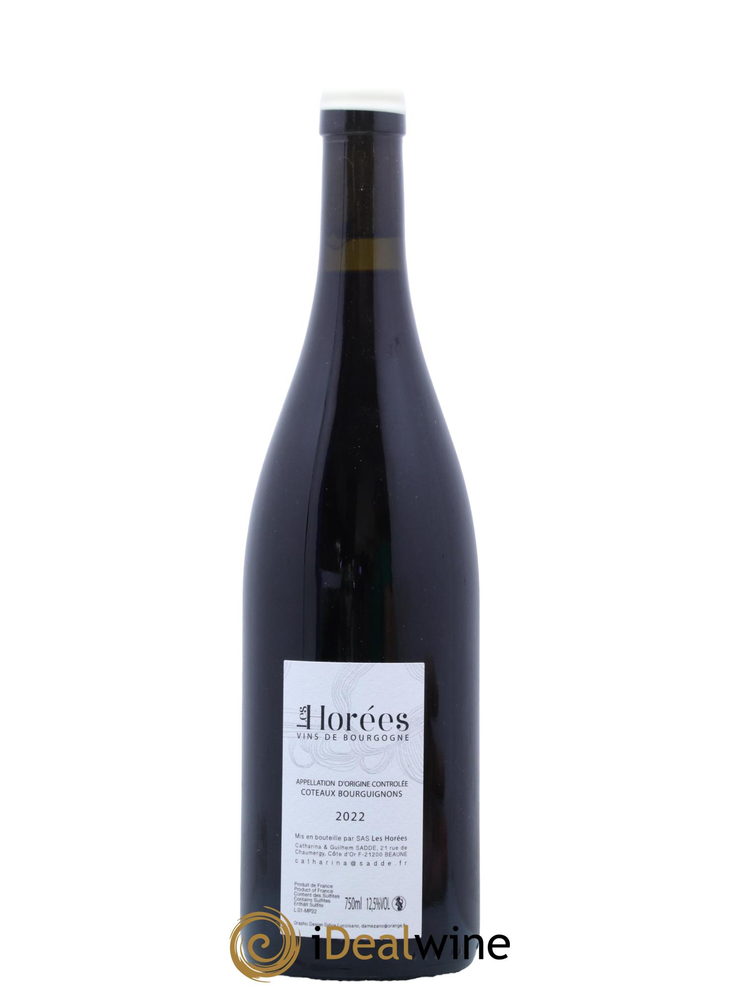 Coteaux Bourguignons Mon Poulain Les Horées 2022 - Lot de 1 bouteille - 1