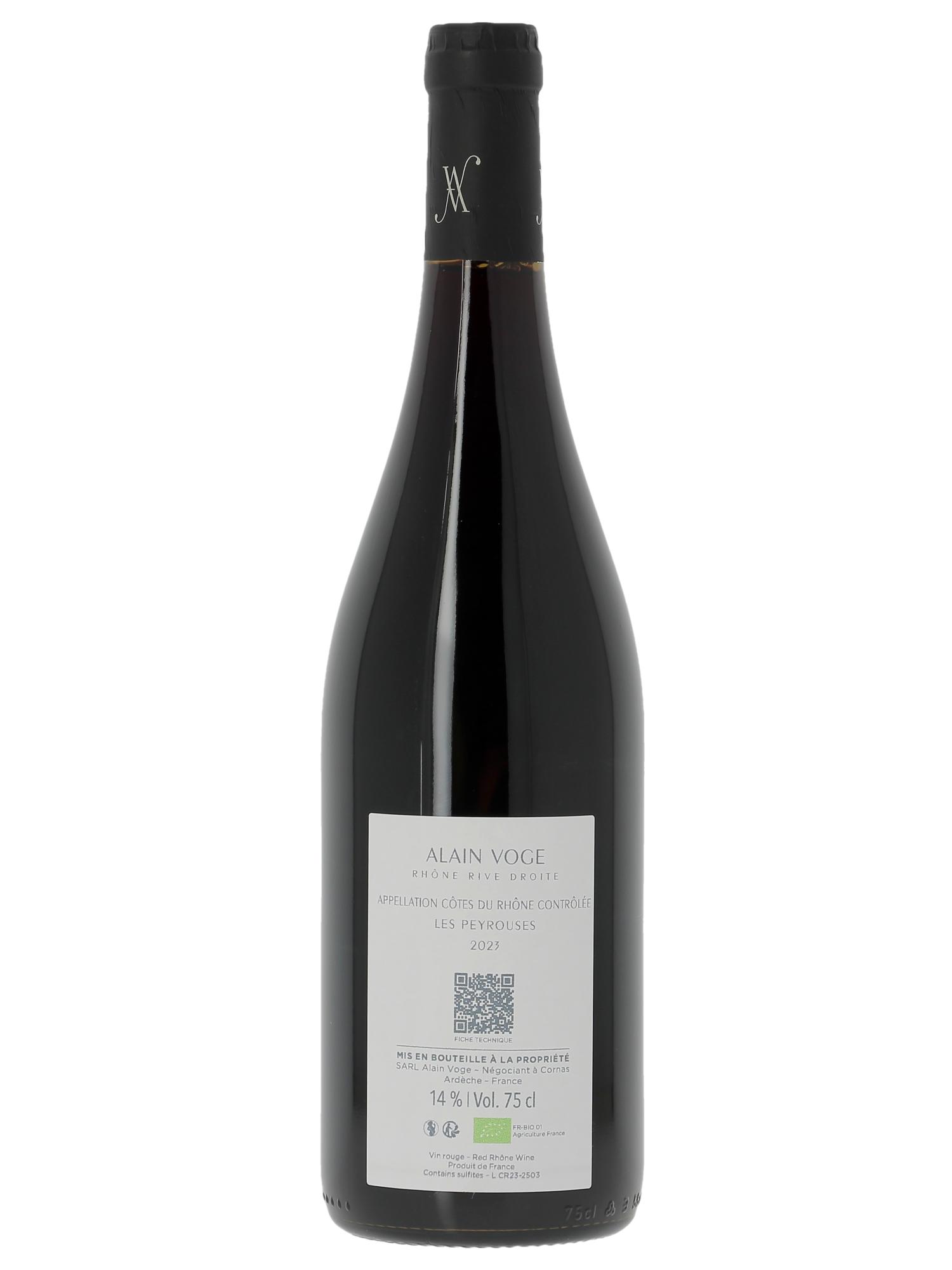 Côtes-du-Rhône Les Peyrousses Alain Voge (Domaine) 2023 - Posten von 1 Flasche - 1