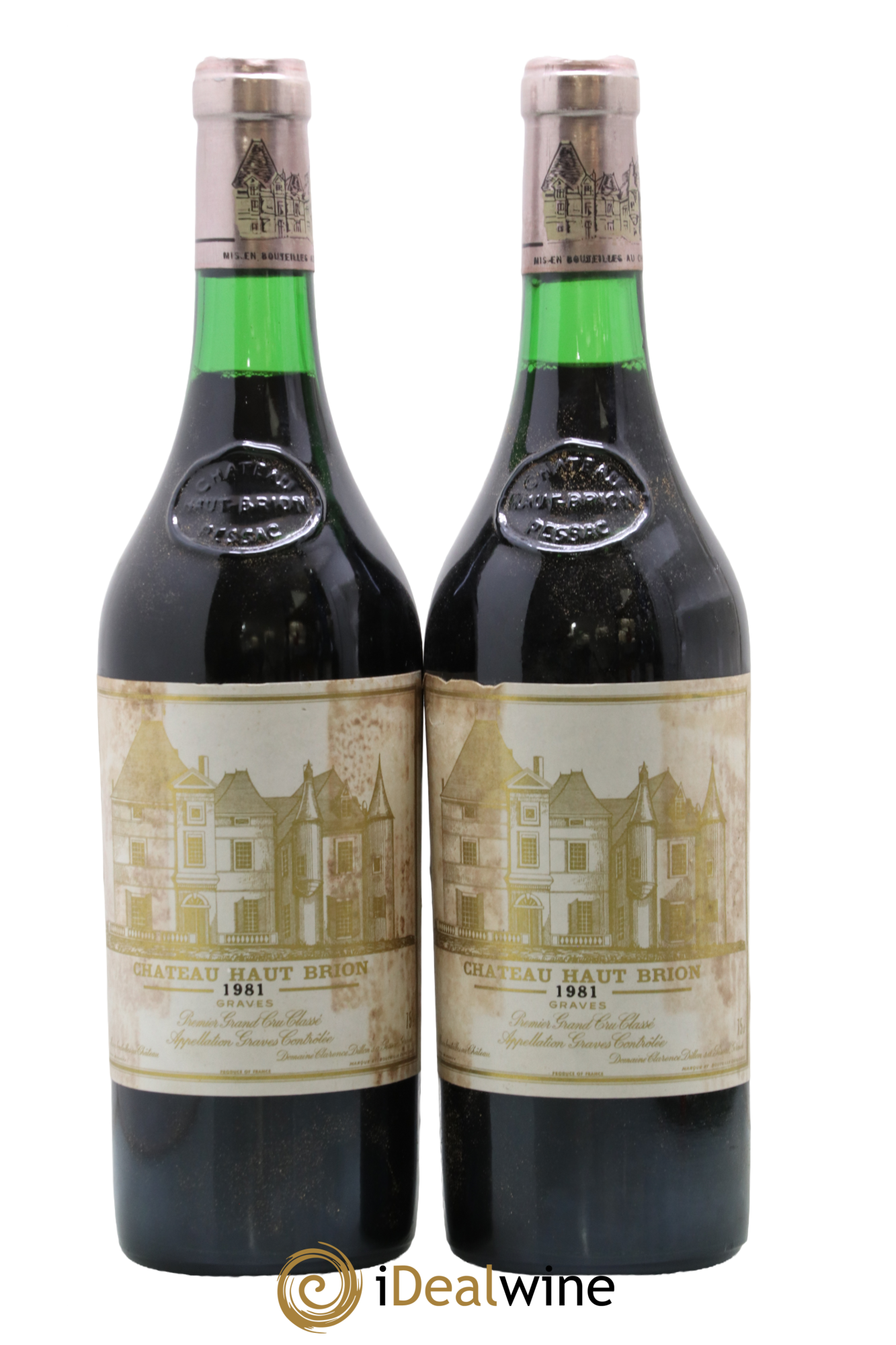 Château Haut Brion 1er Grand Cru Classé 1981 - Lot of 2 bottles - 0