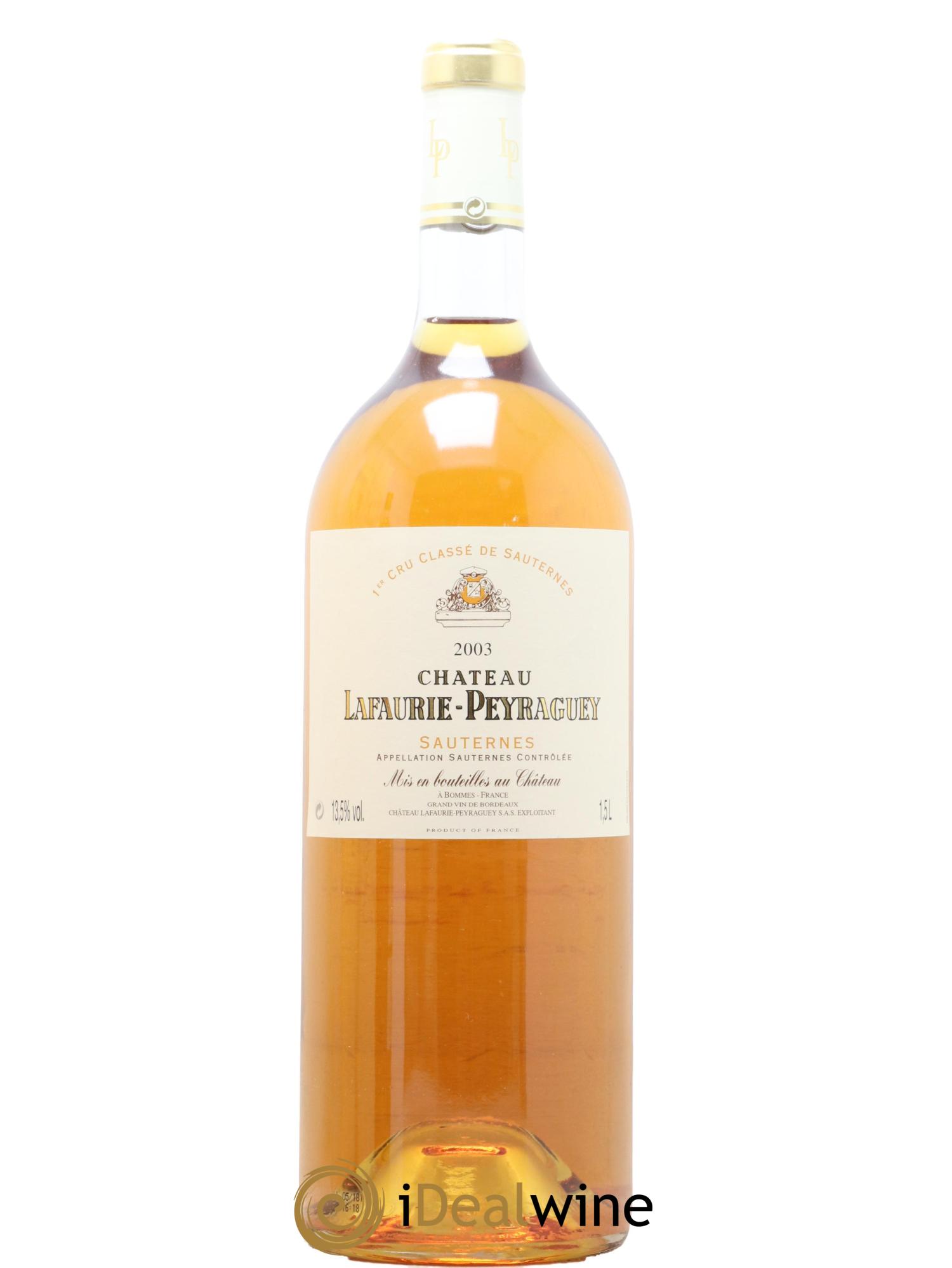 Château Lafaurie-Peyraguey 1er Grand Cru Classé 2003 - Lotto di 1 magnum - 1