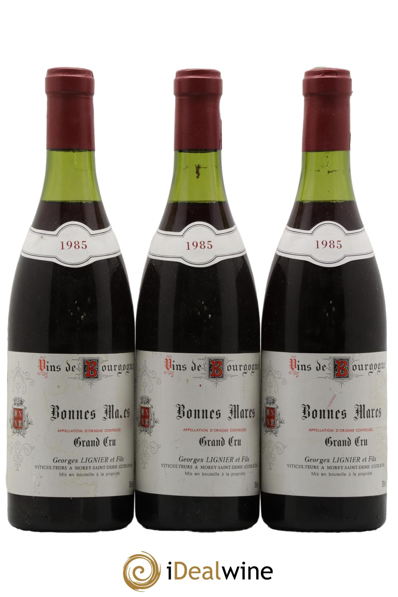 Bonnes-Mares Grand Cru Georges Lignier (Domaine) 1985 - Lot of 3 bottles - 0