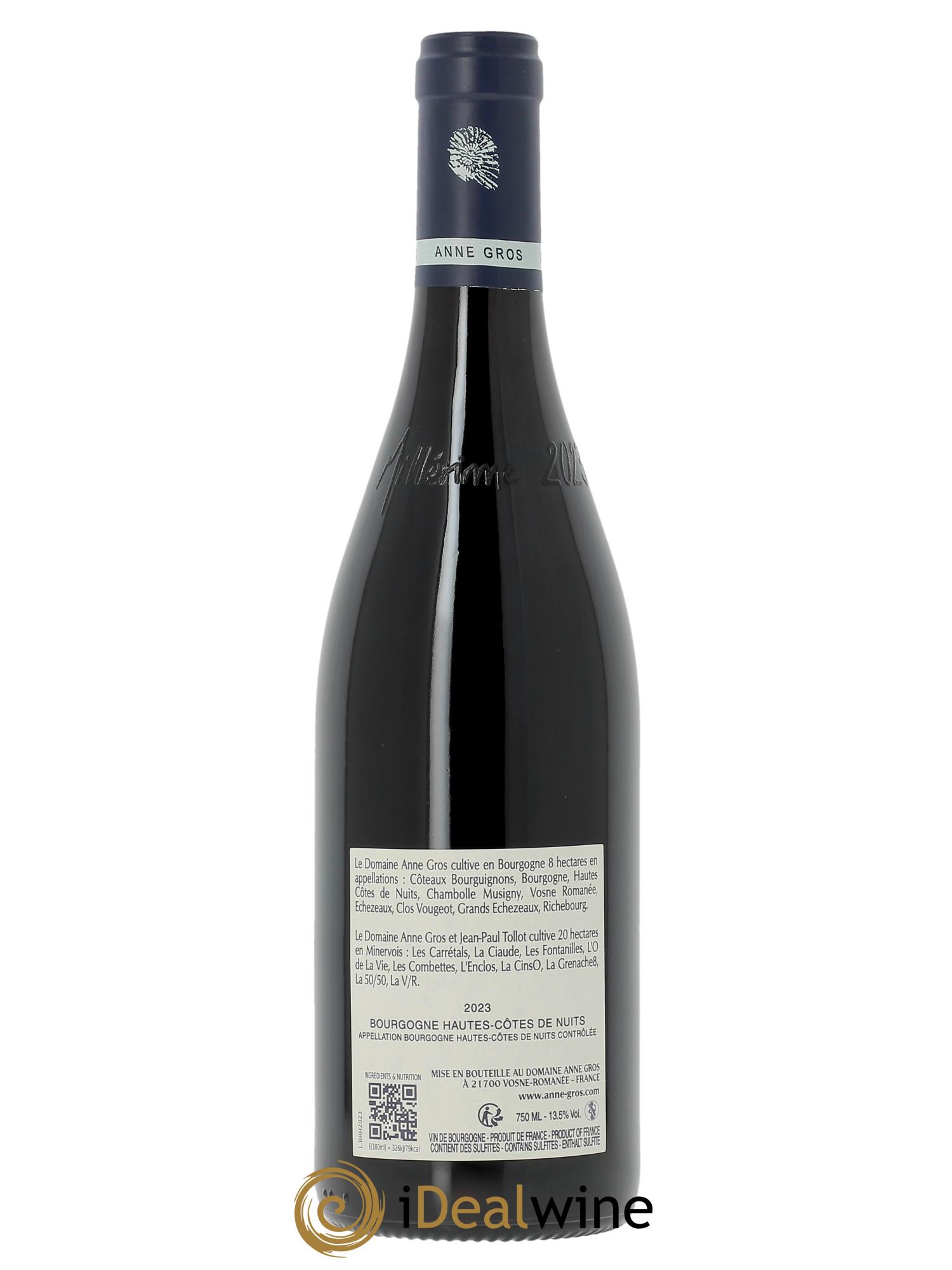 Hautes-Côtes de Nuits Anne Gros 2023 - Lotto di 1 bottiglia - 1