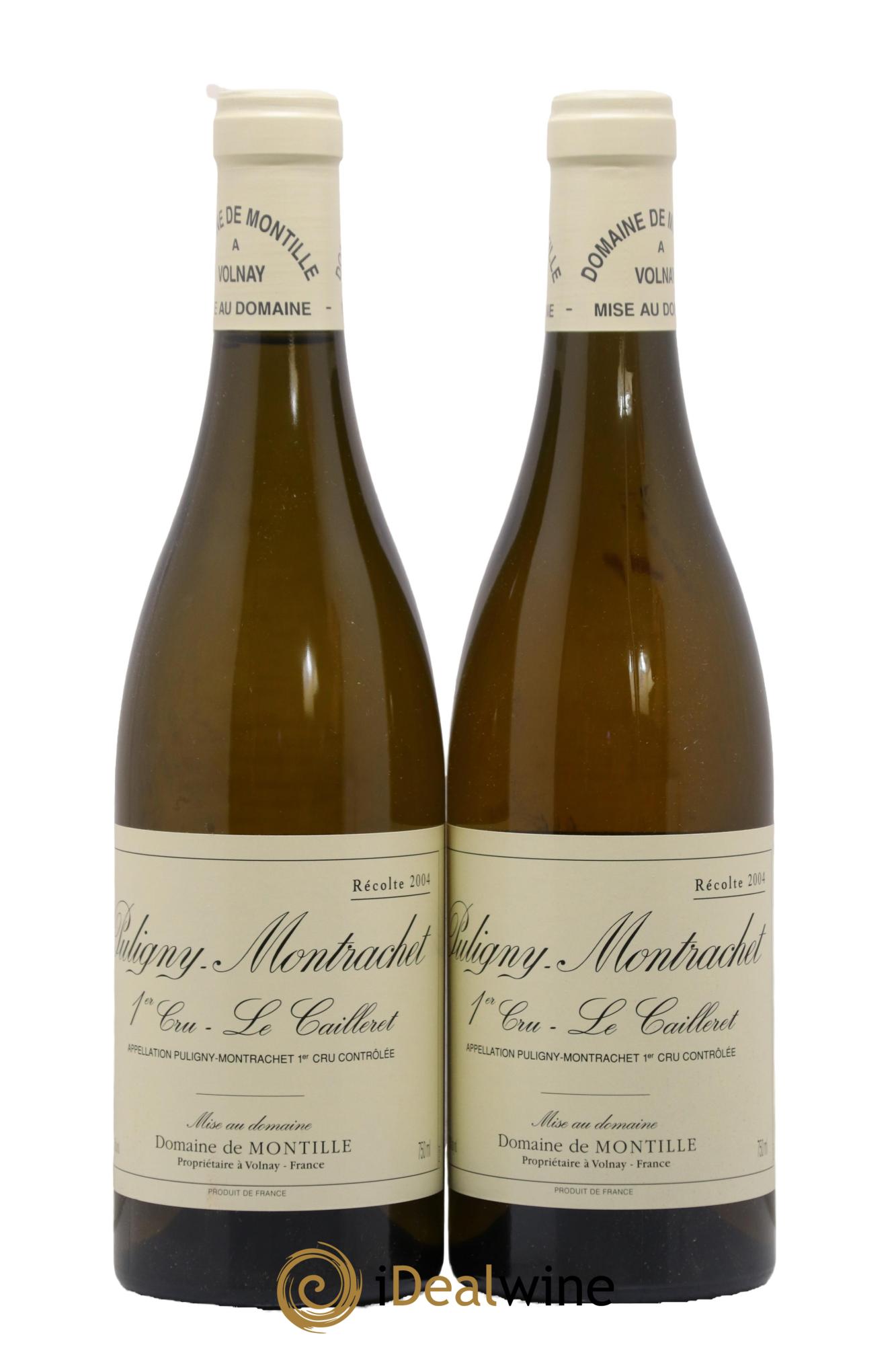 Puligny-Montrachet 1er Cru Le Cailleret De Montille (Domaine) 2004 - Lot of 2 bottles - 0