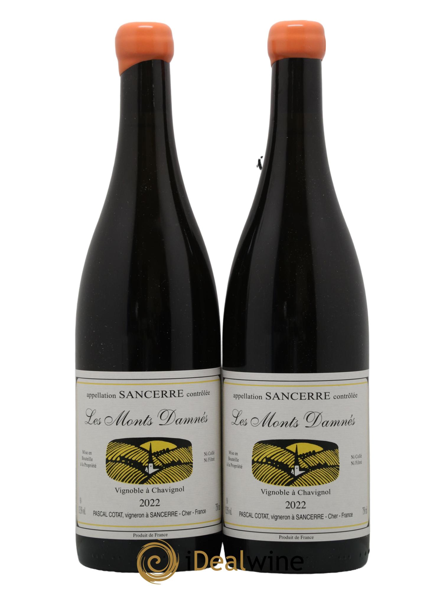 Sancerre Les Monts Damnés Pascal Cotat 2022 - Lot de 2 bouteilles - 0