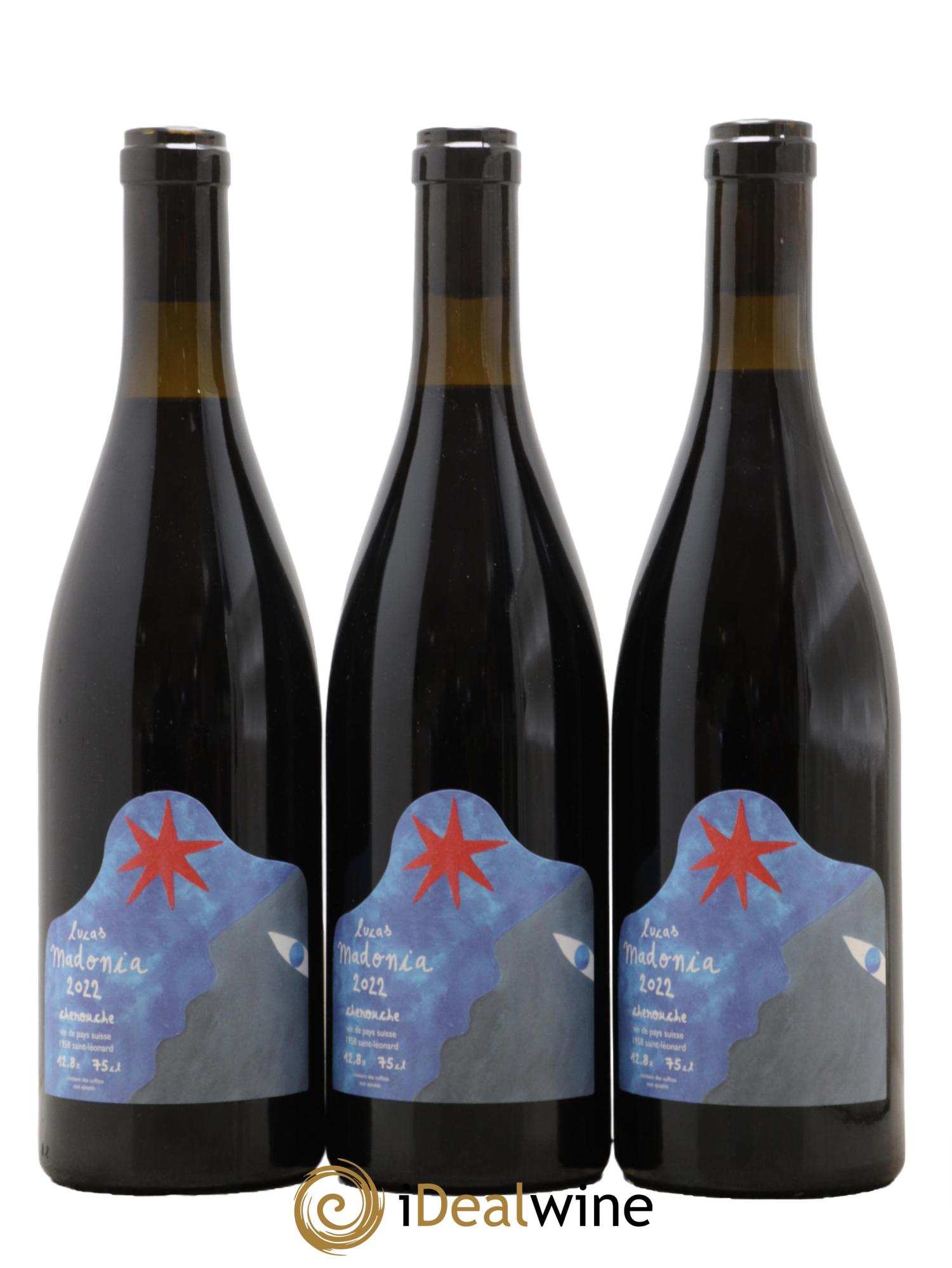 Valais Chérouche Lucas Madonia 2022 - Lot de 3 bouteilles - 0