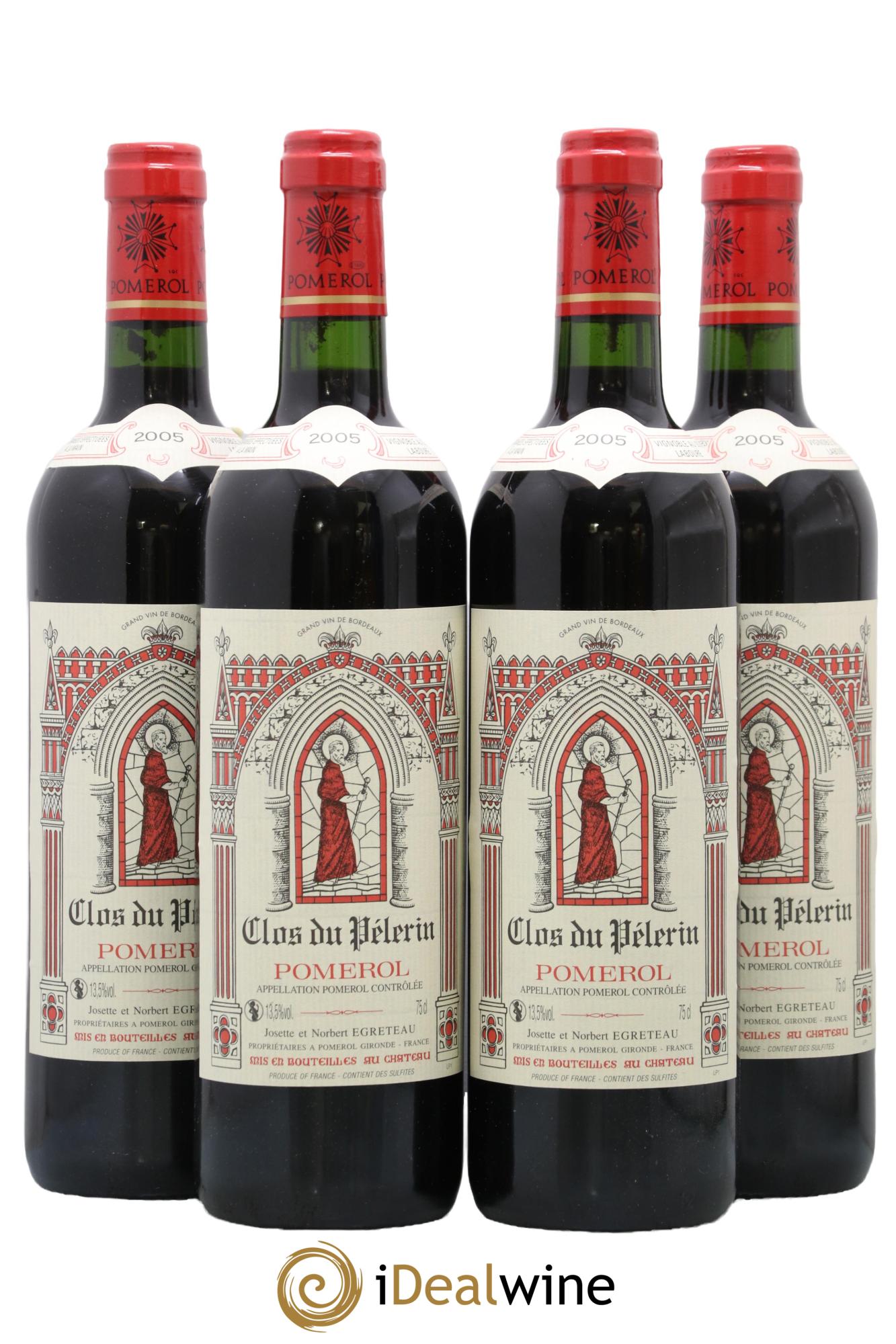 Clos du Pèlerin 2005 - Posten von 4 Flaschen - 0