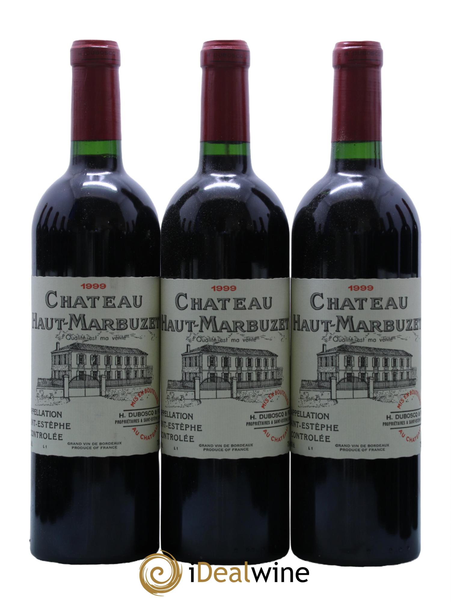 Château Haut Marbuzet 1999 - Lot de 12 bouteilles - 1