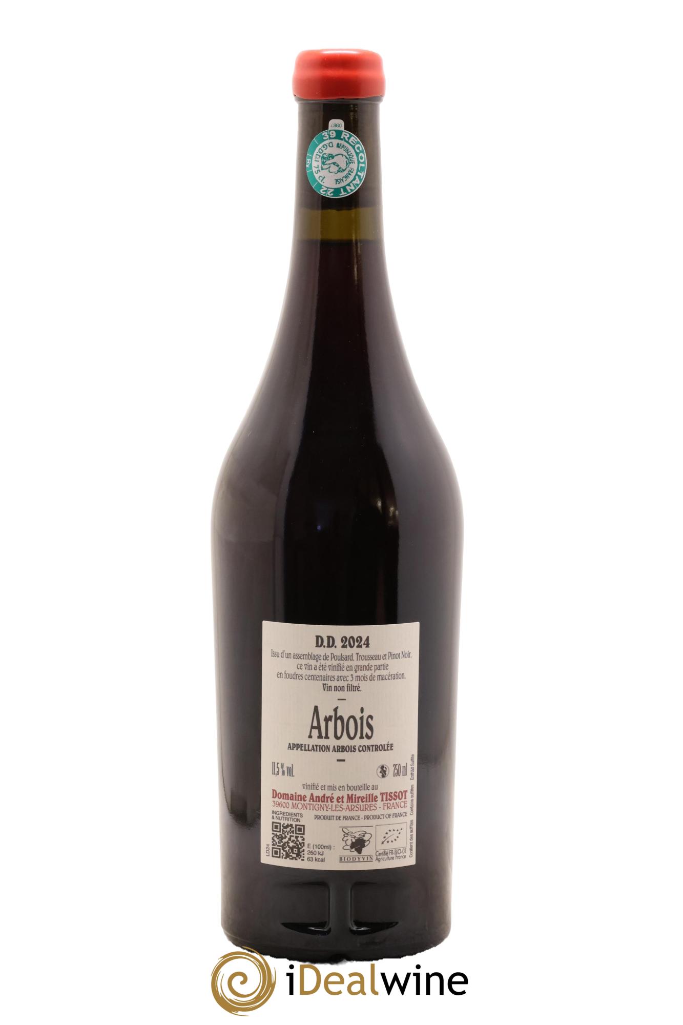 Arbois DD Bénédicte et Stéphane Tissot 2024 - Lot de 1 bouteille - 1