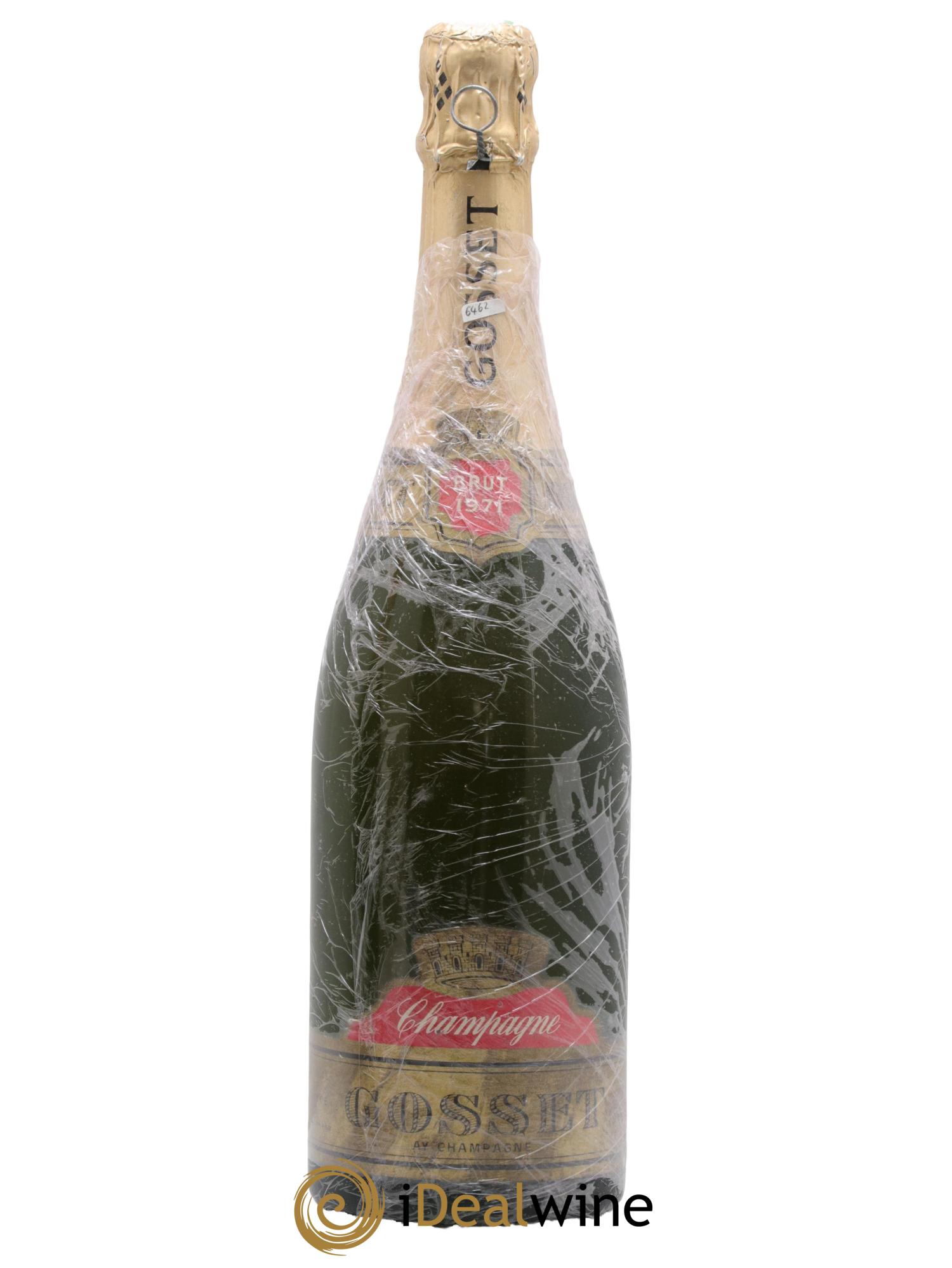 Champagne Vintage Brut Gosset 1971 - Lot de 1 bouteille - 0