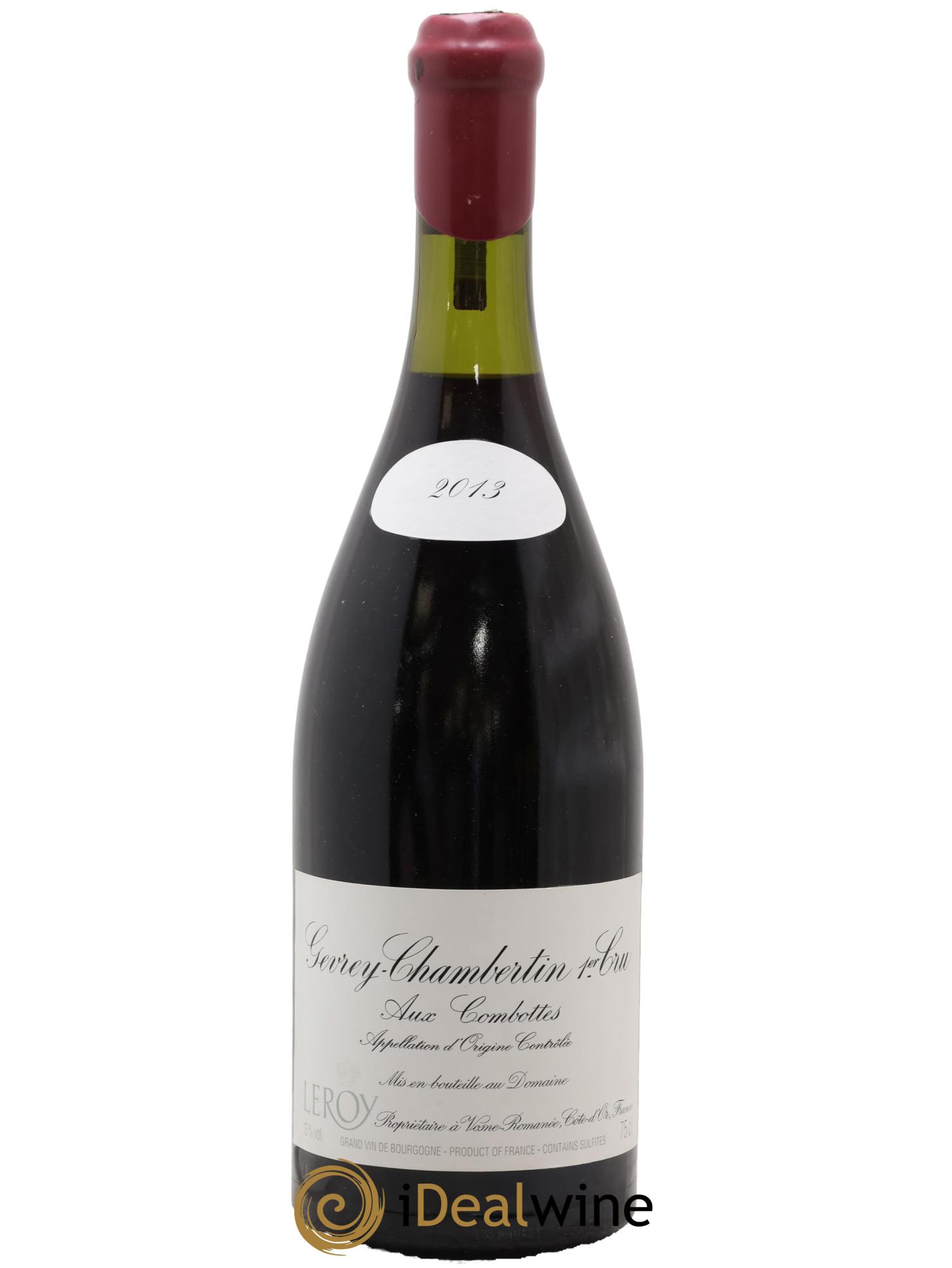 Gevrey-Chambertin 1er Cru Les Combottes Leroy (Domaine) 2013 - Lot de 1 bouteille - 0