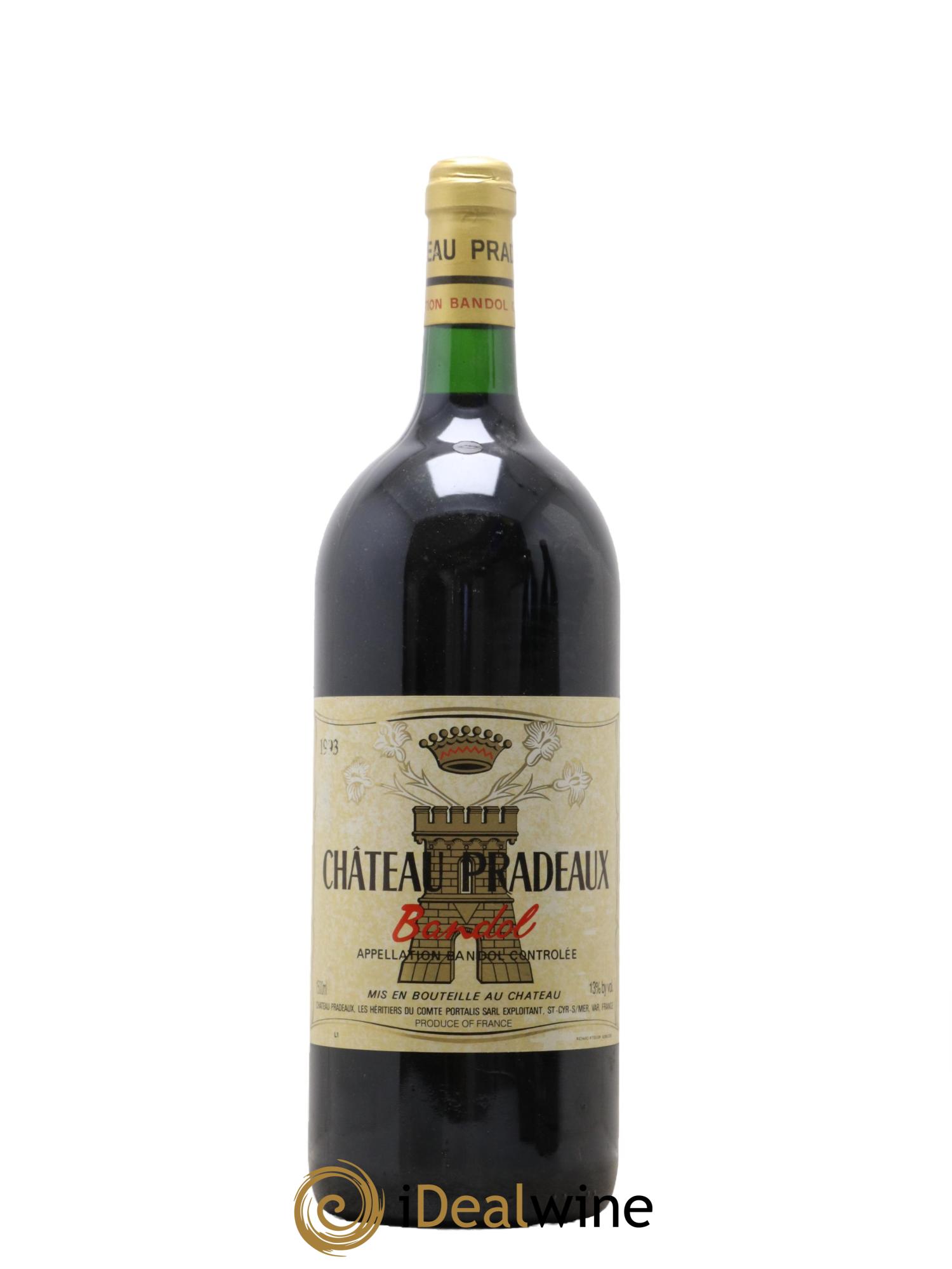 Bandol Château Pradeaux Famille Portalis 1993 - Lot de 1 magnum - 0