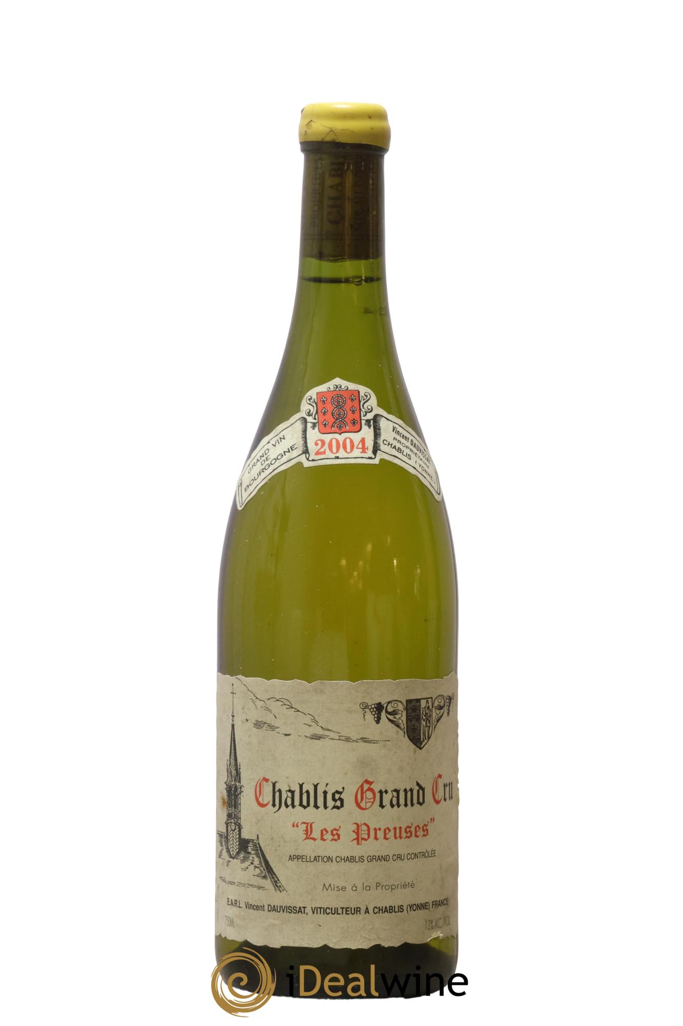 Chablis Grand Cru Les Preuses Vincent Dauvissat (Domaine) 2004 - Lot de 1 bouteille - 0