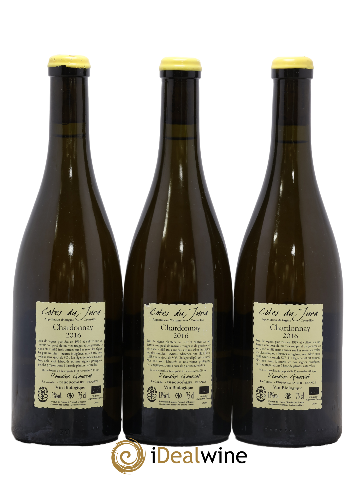 Côtes du Jura Les Grands Teppes Vieilles Vignes Jean-François Ganevat (Domaine) 2016 - Lot of 3 bottles - 1