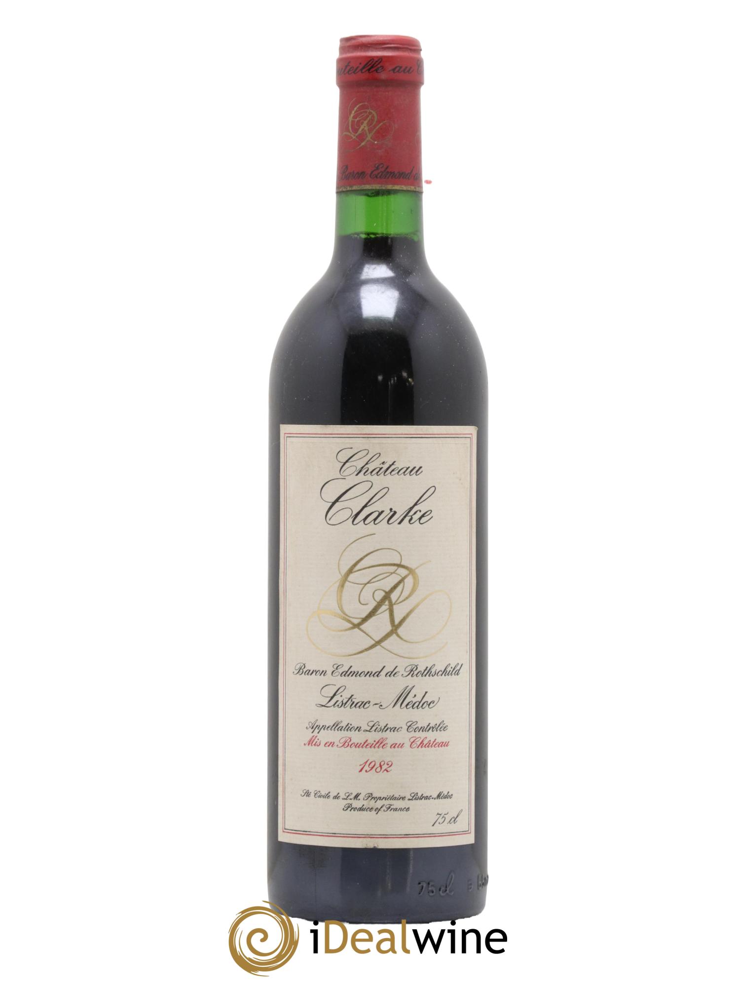 Château Clarke 1982 - Lot de 1 bouteille - 0