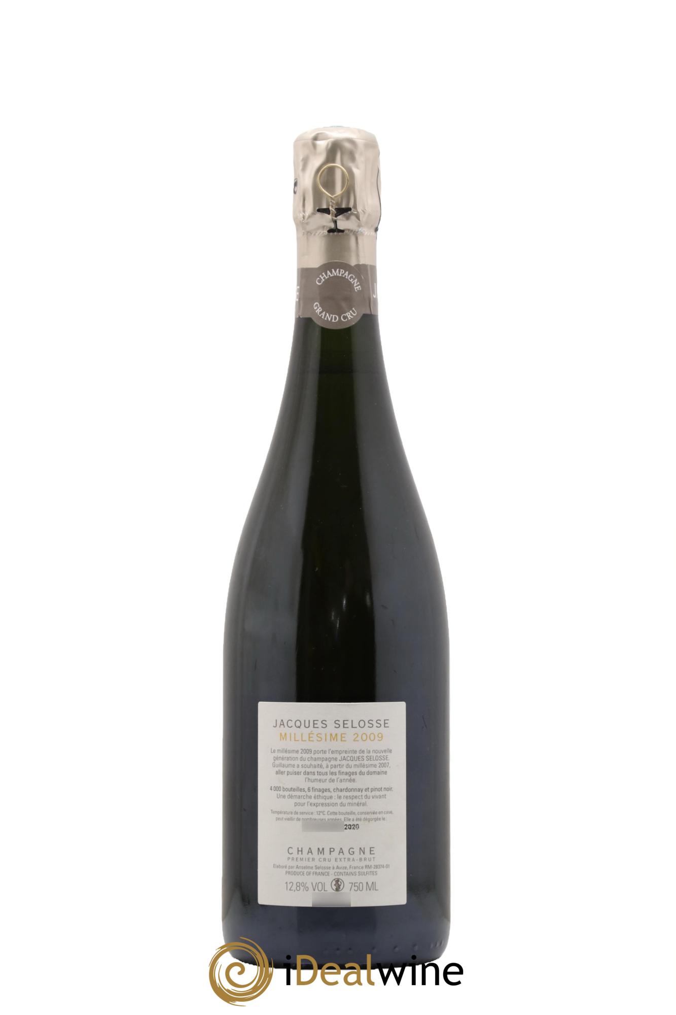 1er Cru Millésimé Extra-Brut Jacques Selosse 2009 - Lotto di 1 bottiglia - 1