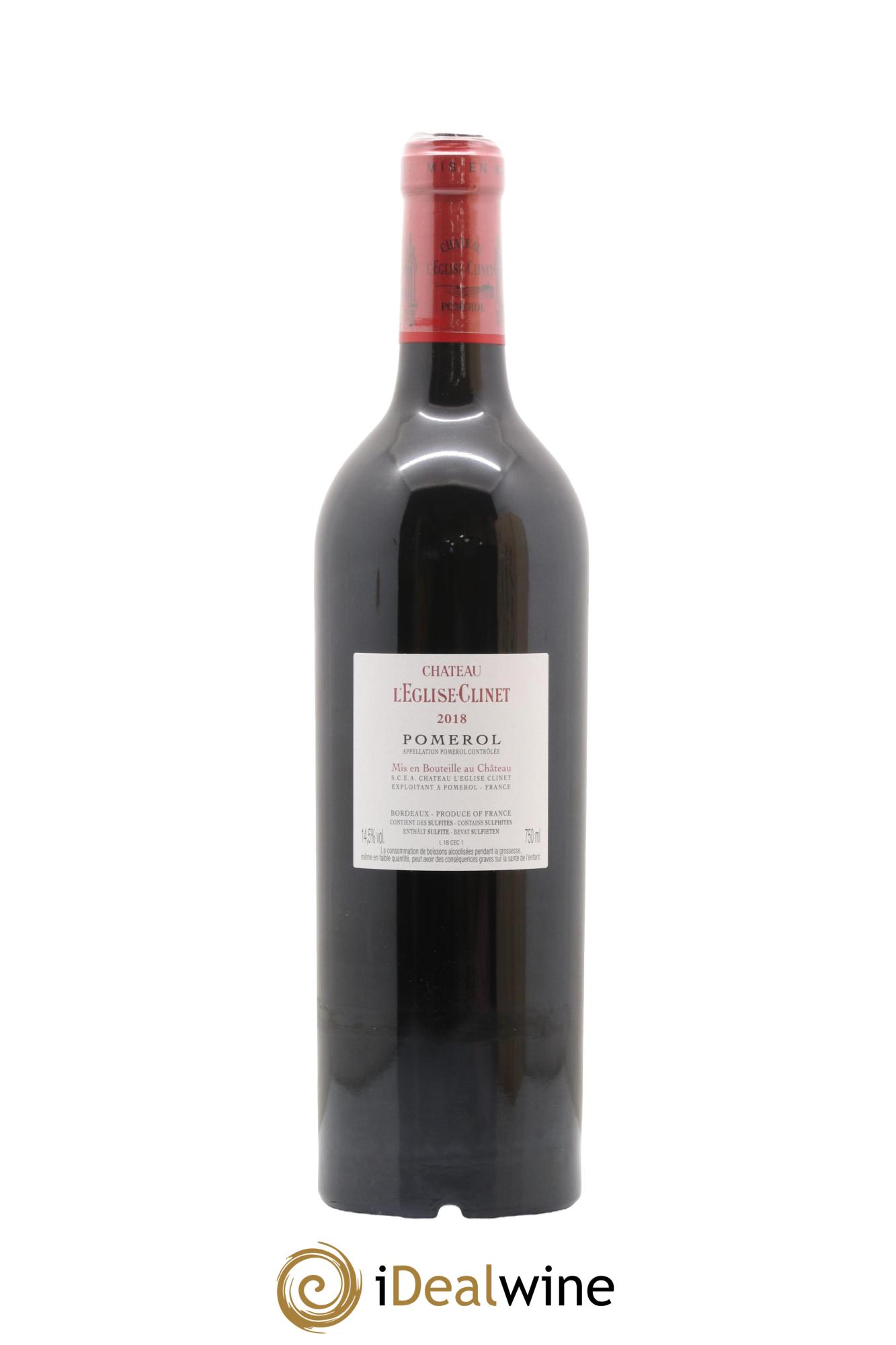 Château l' Église Clinet 2018 - Lot de 1 bouteille - 2