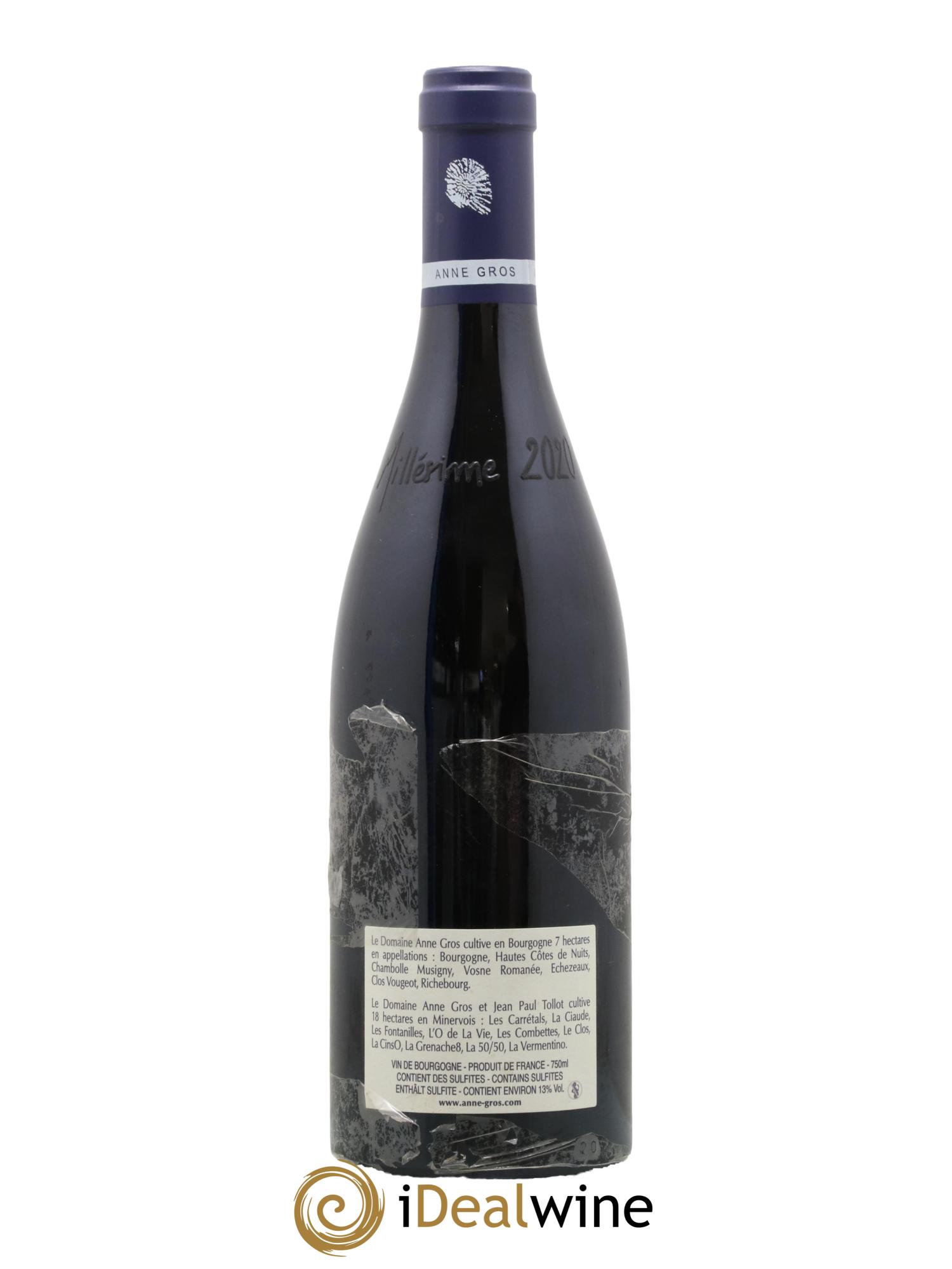 Clos de Vougeot Grand Cru Le Grand Maupertui Anne Gros 2020 - Lot de 1 bouteille - 1