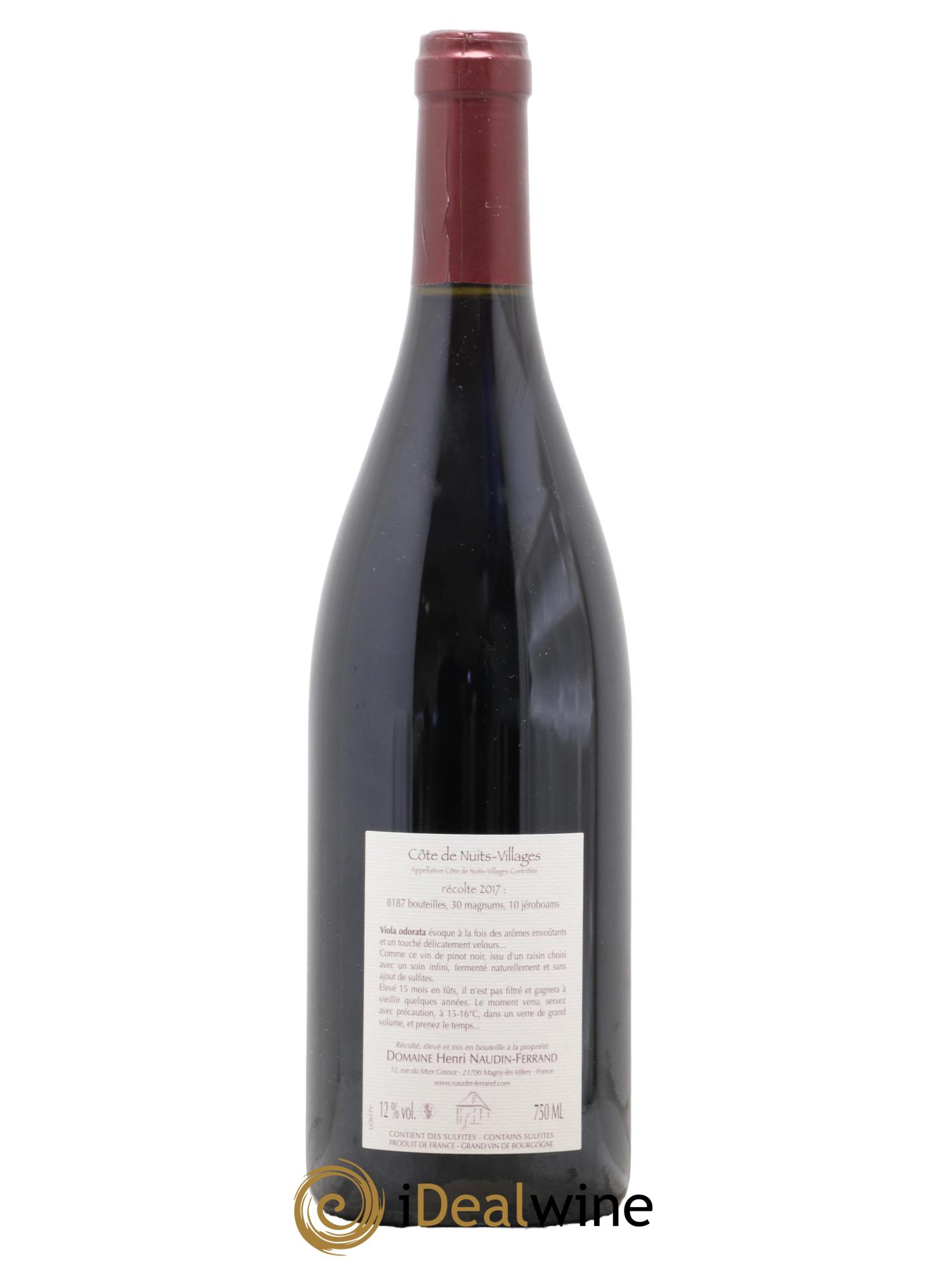 Côte de Nuits-Villages Viola Odorata Naudin-Ferrand (Domaine) 2017 - Lot de 1 bouteille - 1