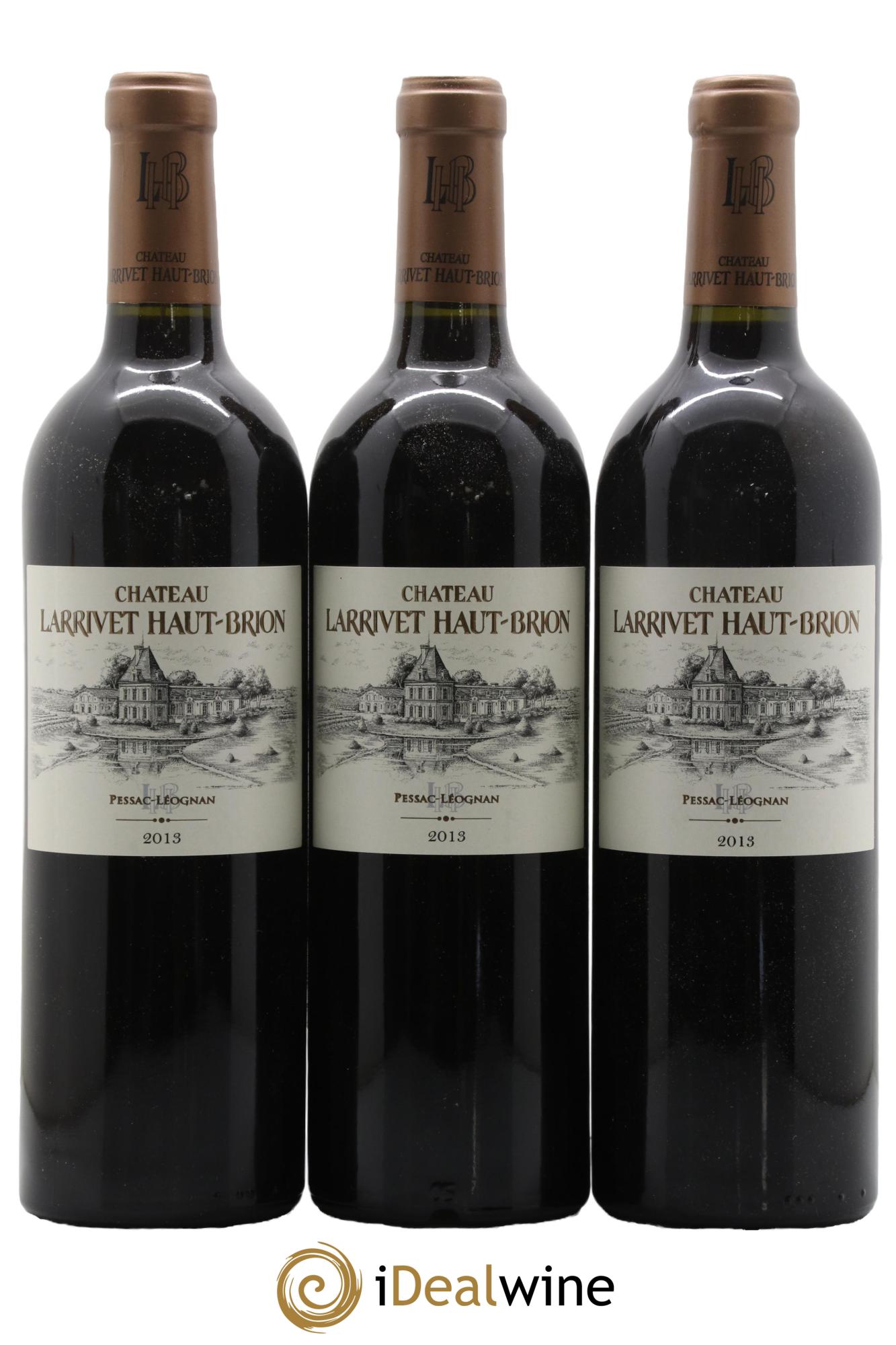 Château Larrivet Haut-Brion  2013 - Lot of 3 bottles - 0