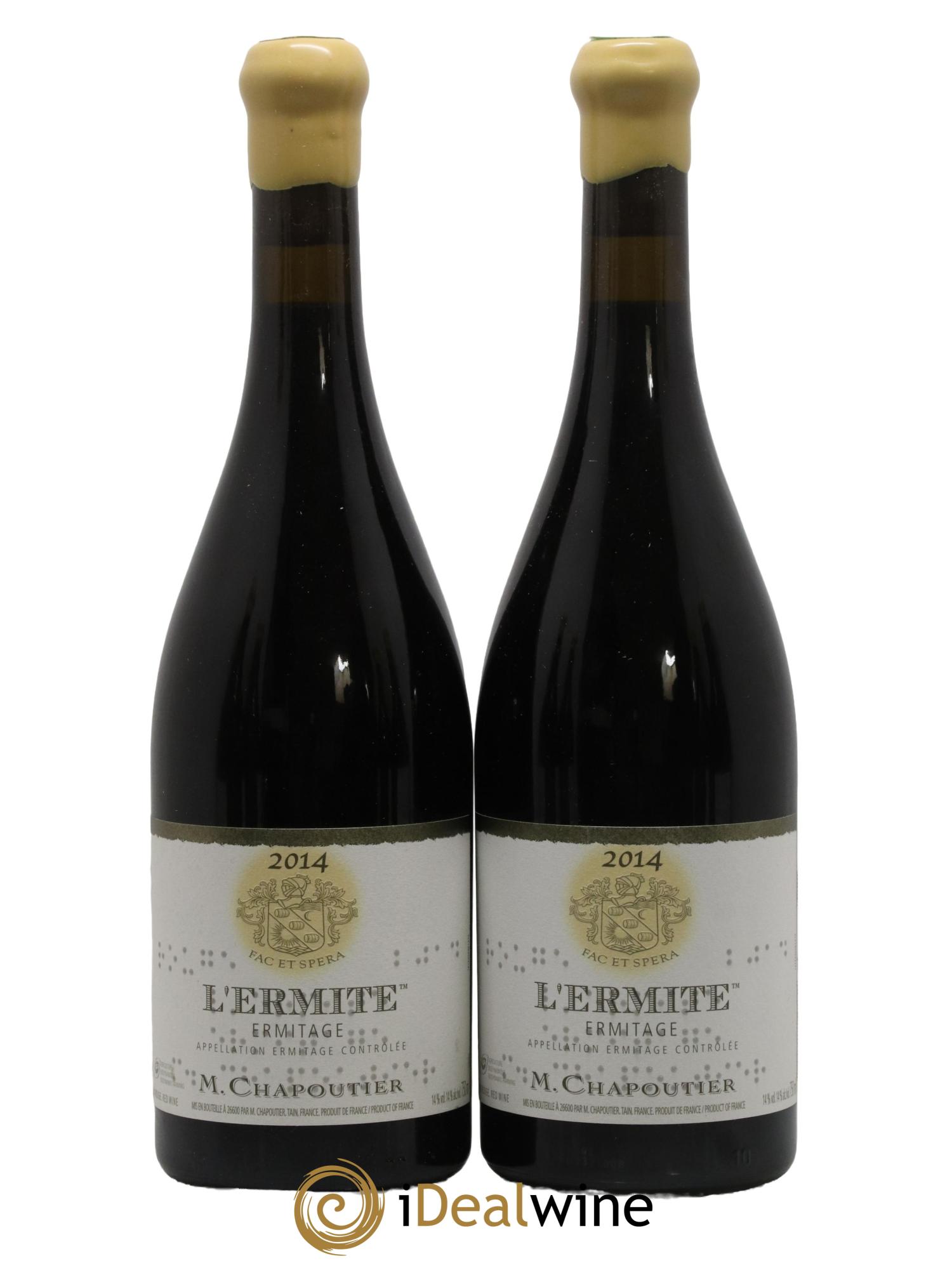 Hermitage Ermitage l'Ermite Chapoutier 2014 - Lot de 2 bouteilles - 0