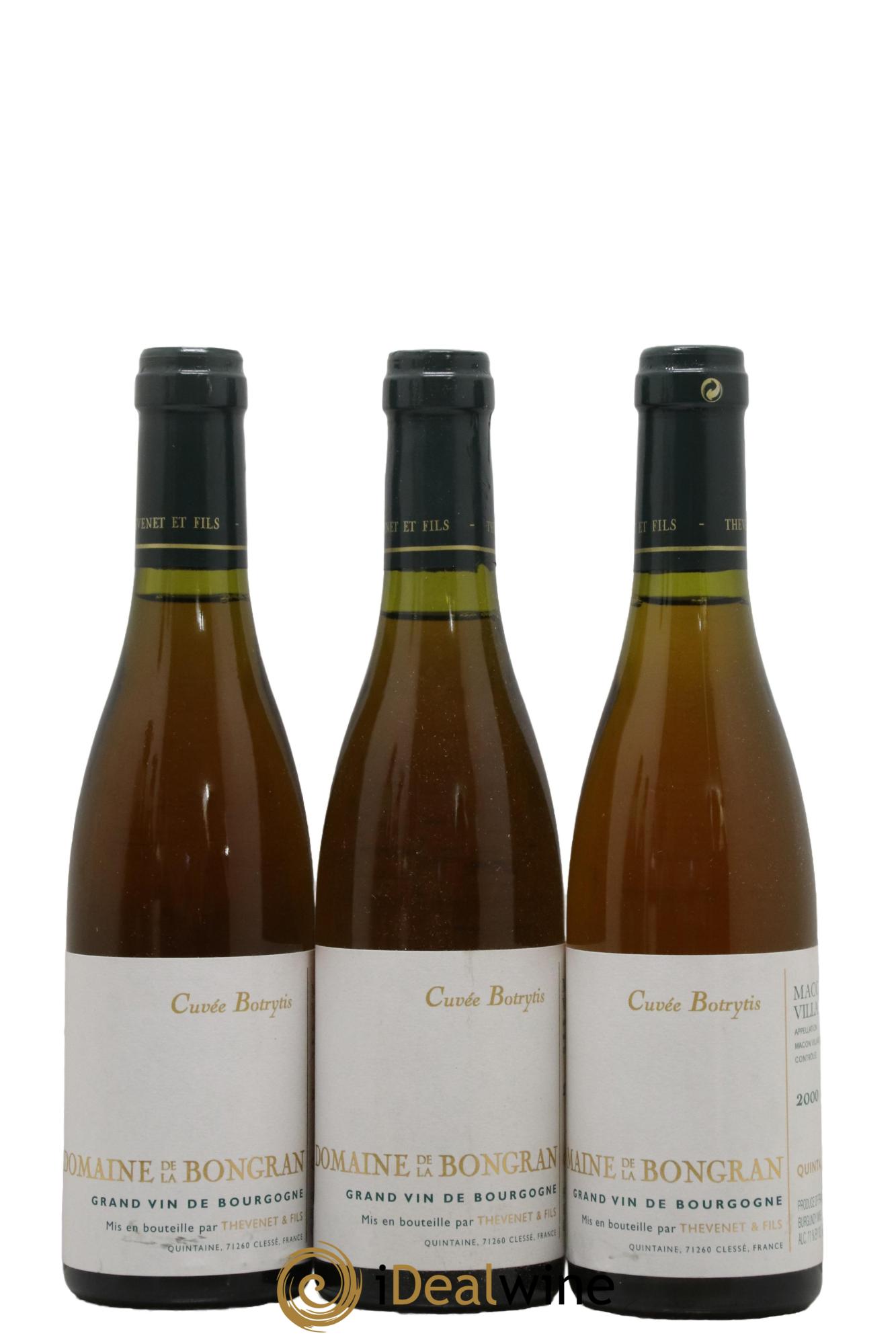 Mâcon Cuvée Botrytis Domaine de la Bongran (J.Thevenet) 2000 - Lot de 3 demi bouteilles - 0