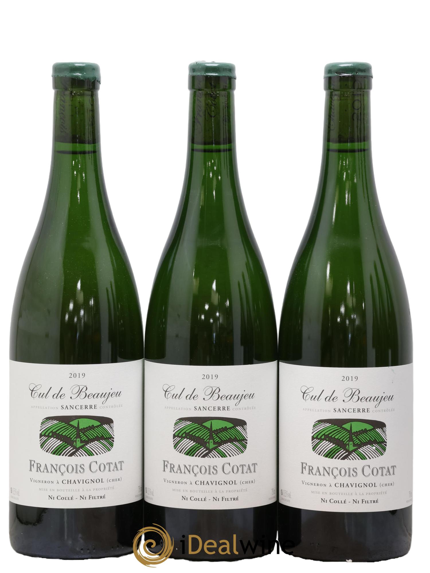 Sancerre Les Culs de Beaujeu François Cotat 2019 - Lot de 3 bouteilles - 0