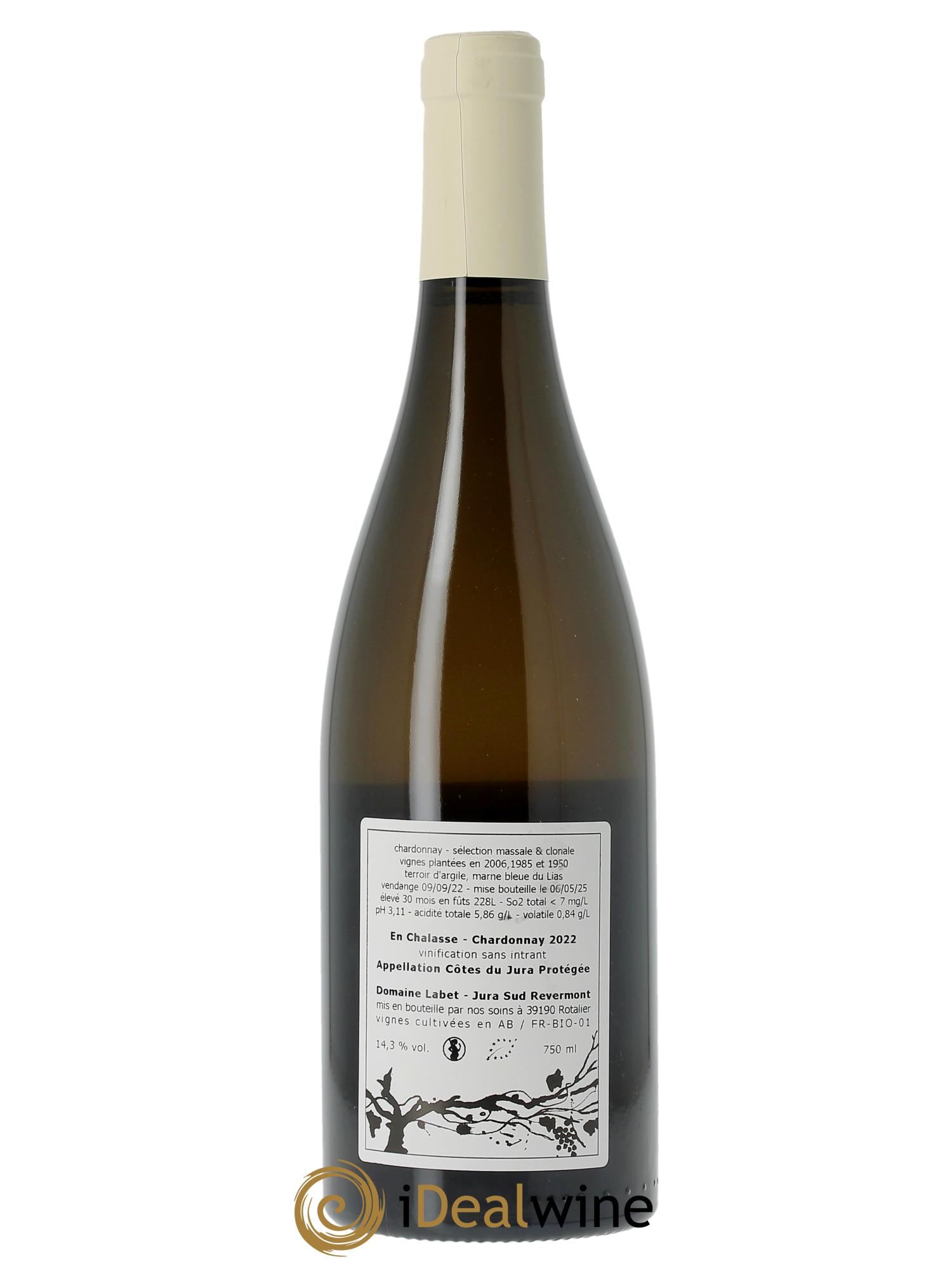 Côtes du Jura Chardonnay En Chalasse Romain - Julien  - Charline Labet 2022 - Posten von 1 Flasche - 1