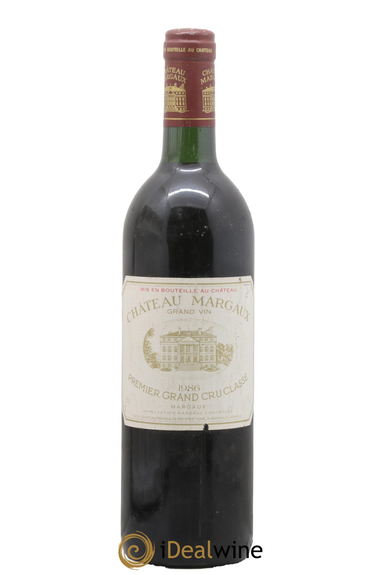 Château Margaux 1er Grand Cru Classé 1986 - Lot de 1 bouteille - 0