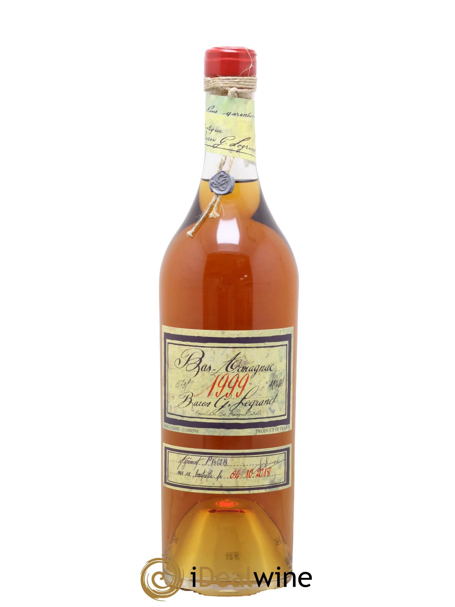 Bas-Armagnac Baron Gaston Legrand 1999 - Lotto di 1 bottiglia - 0
