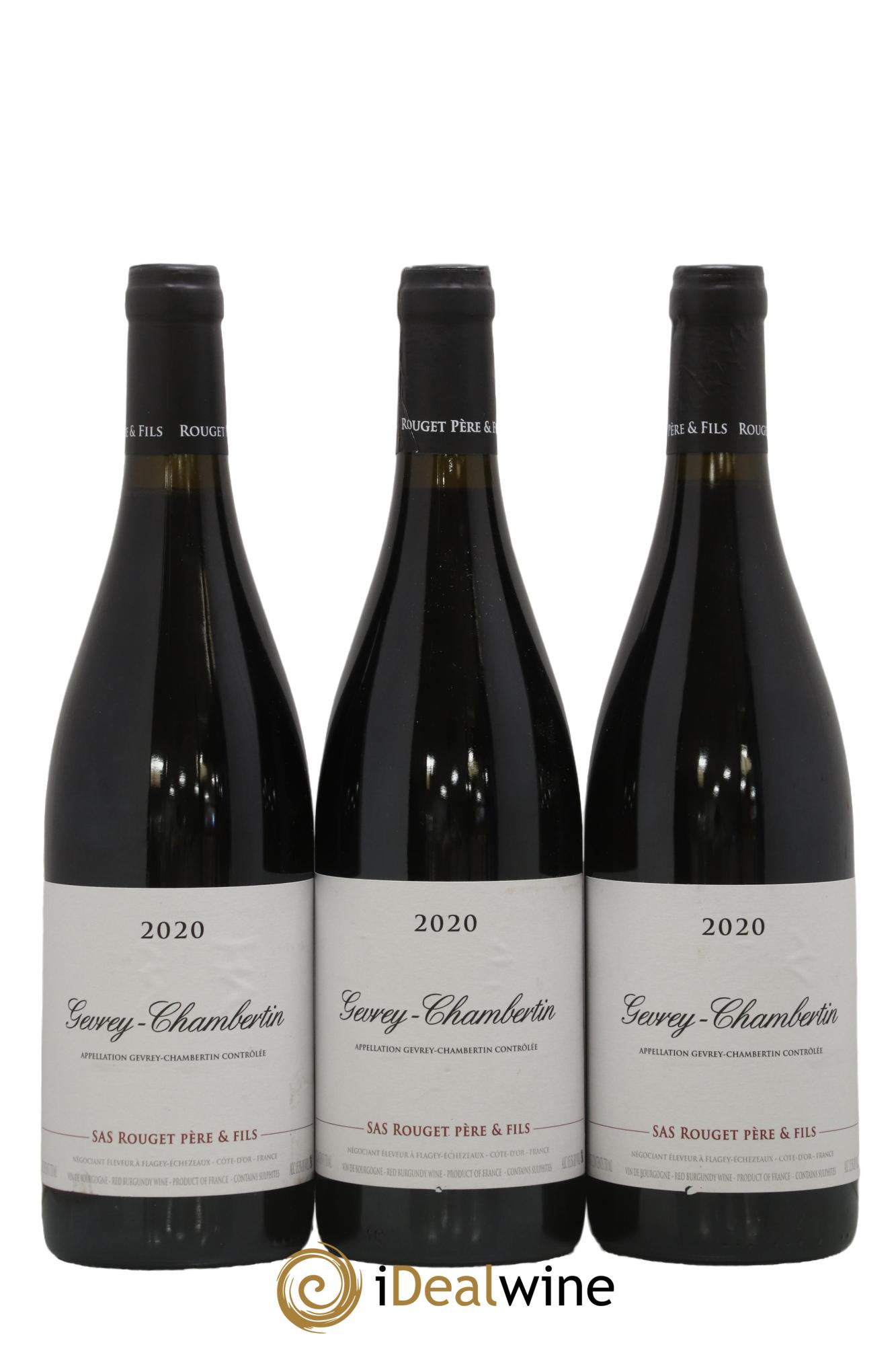 Gevrey-Chambertin Rouget Père et Fils Rouget Père et Fils 2020 - Lot of 3 bottles - 0