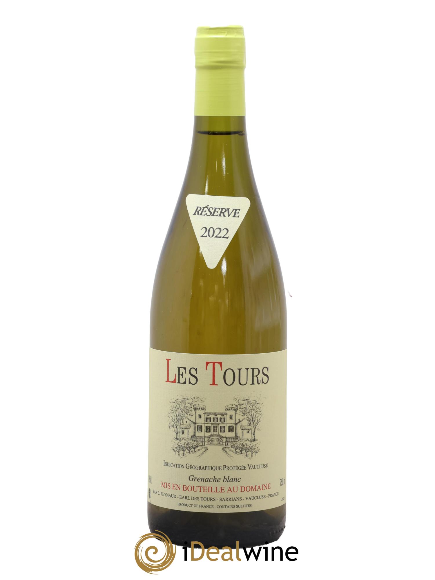 Vaucluse (Vin de Pays de Vaucluse) Les Tours Grenache Blanc Emmanuel Reynaud 2022 - Lotto di 1 bottiglia - 0