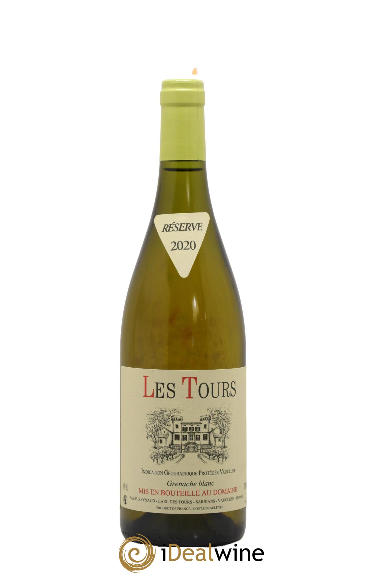 IGP Vaucluse (Vin de Pays de Vaucluse) Les Tours Grenache Blanc Emmanuel Reynaud 2020 - Posten von 1 Flasche - 0