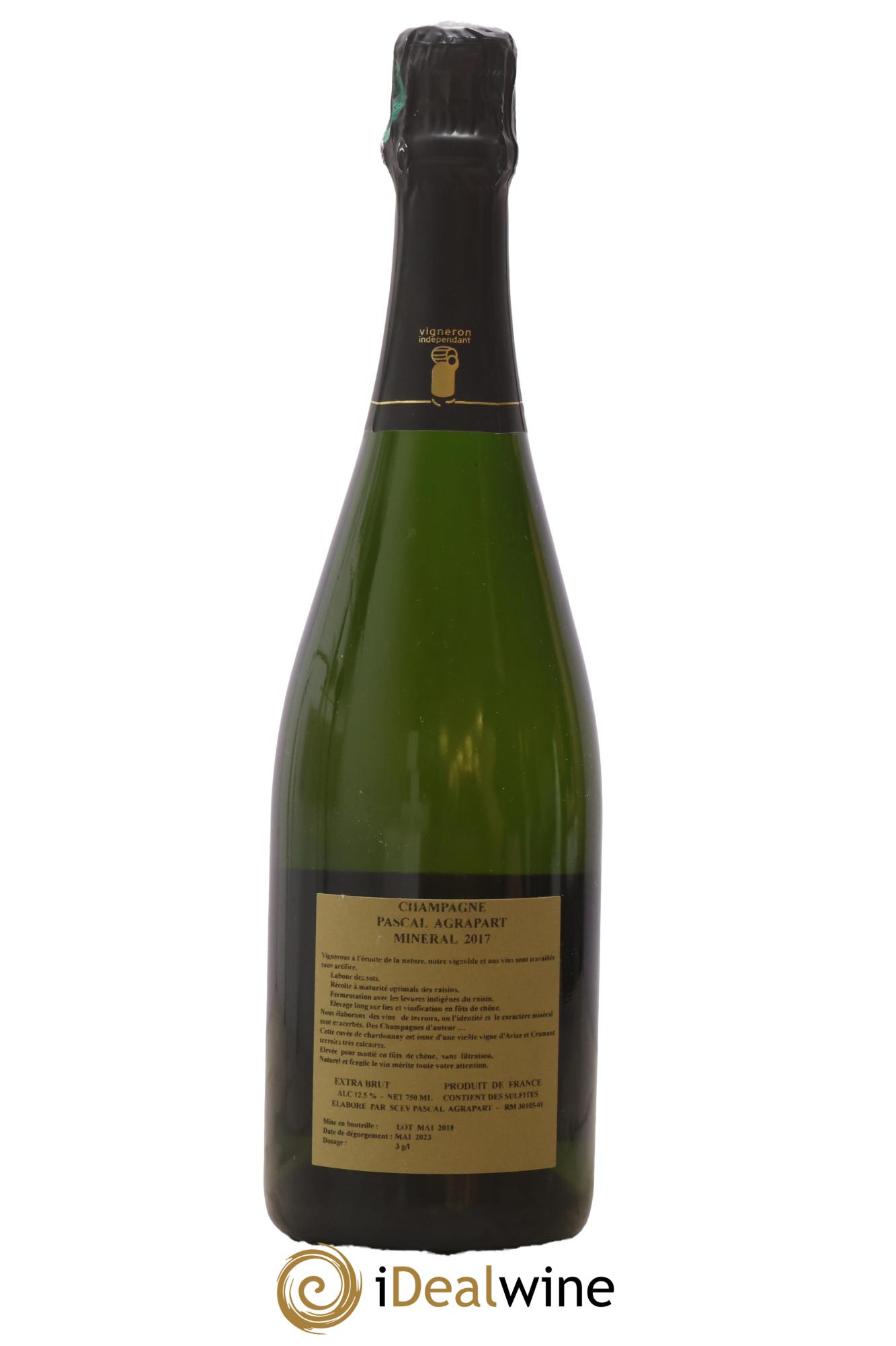 Minéral Blanc de Blancs  Extra-Brut Agrapart & Fils 2017 - Lotto di 1 bottiglia - 1