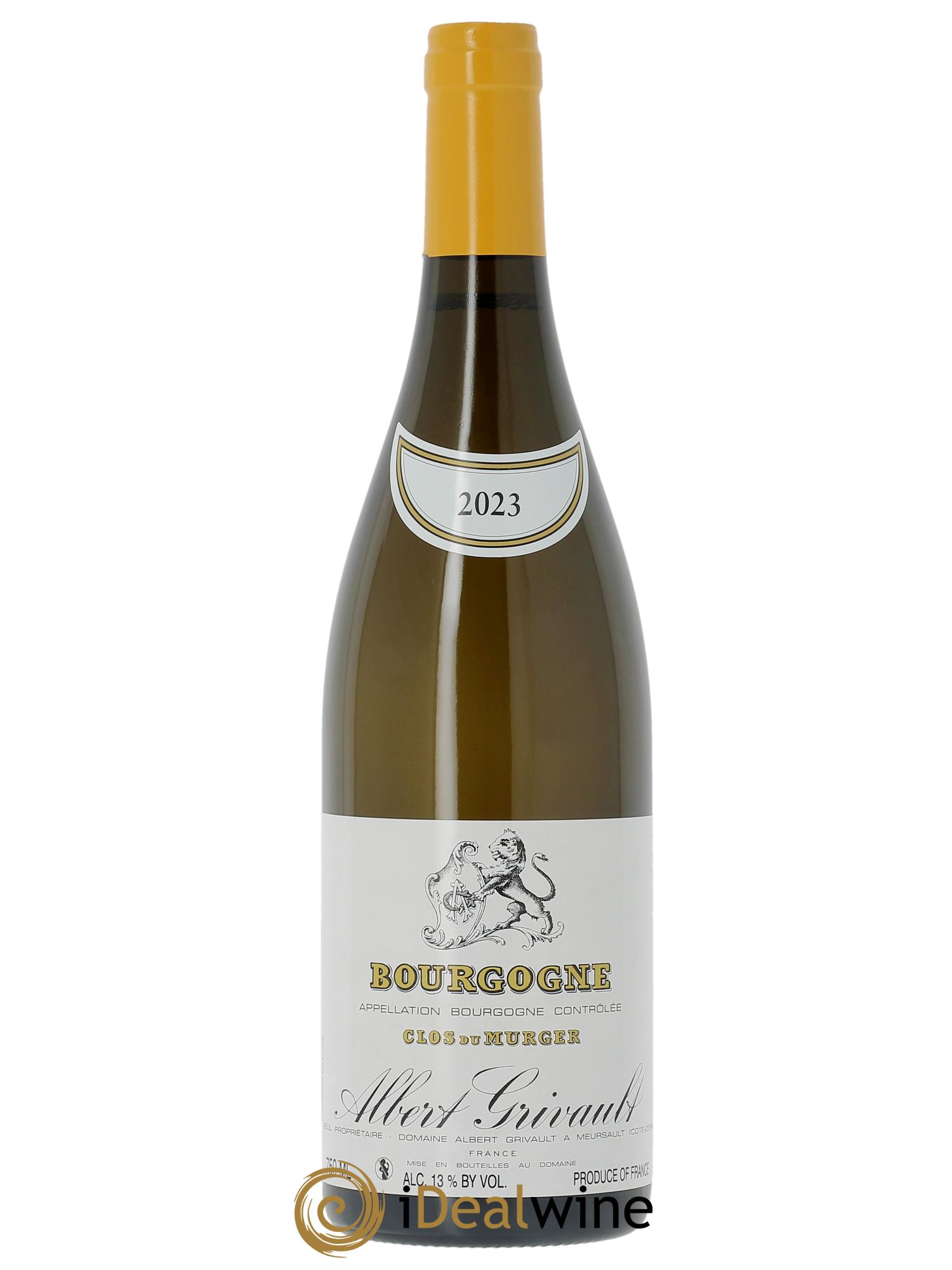 Bourgogne Clos Du Murger Albert Grivault  2023 - Lot de 1 bouteille - 0