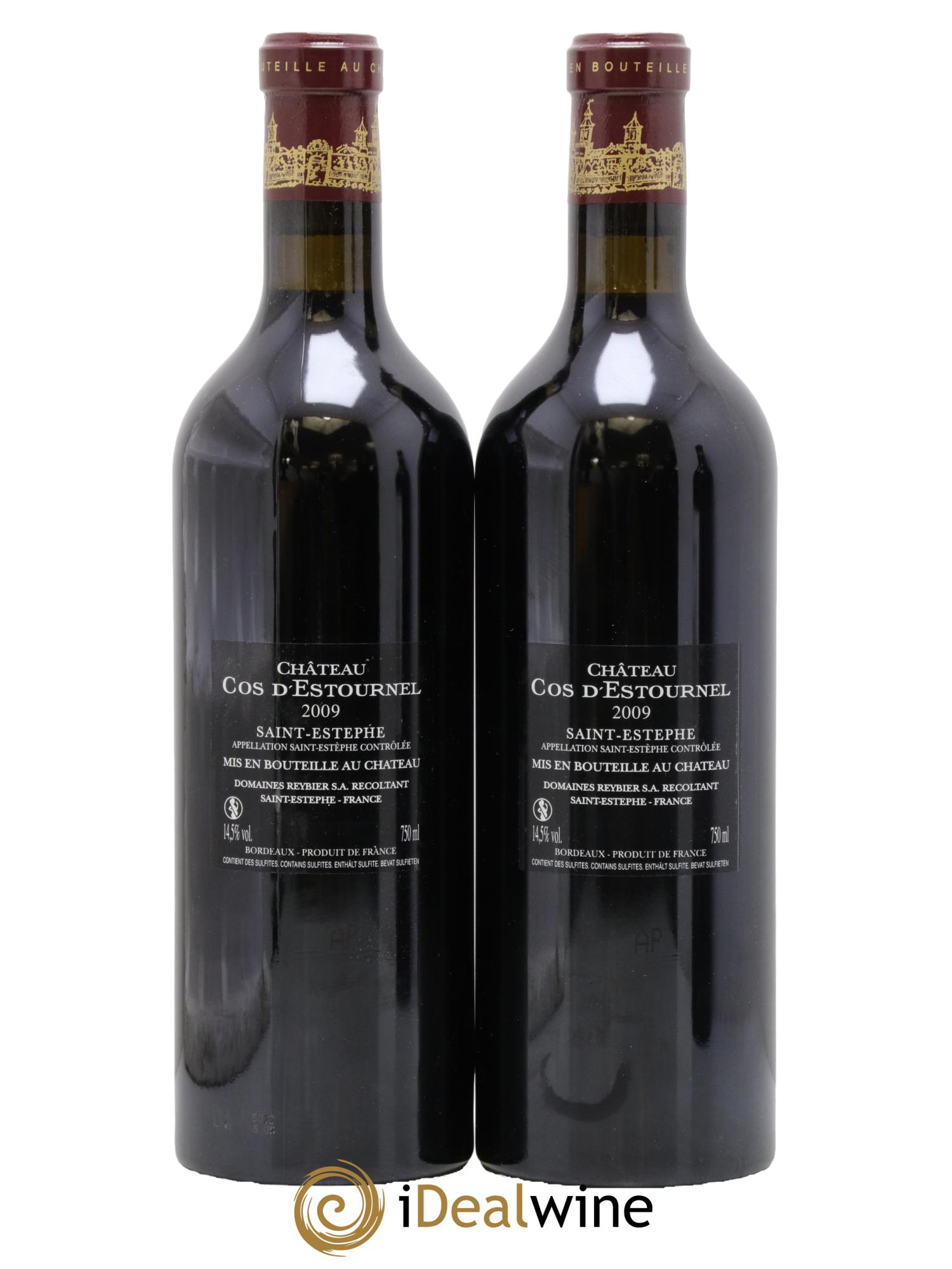 Cos d'Estournel 2ème Grand Cru Classé 2009 - Posten von 2 Flaschen - 1