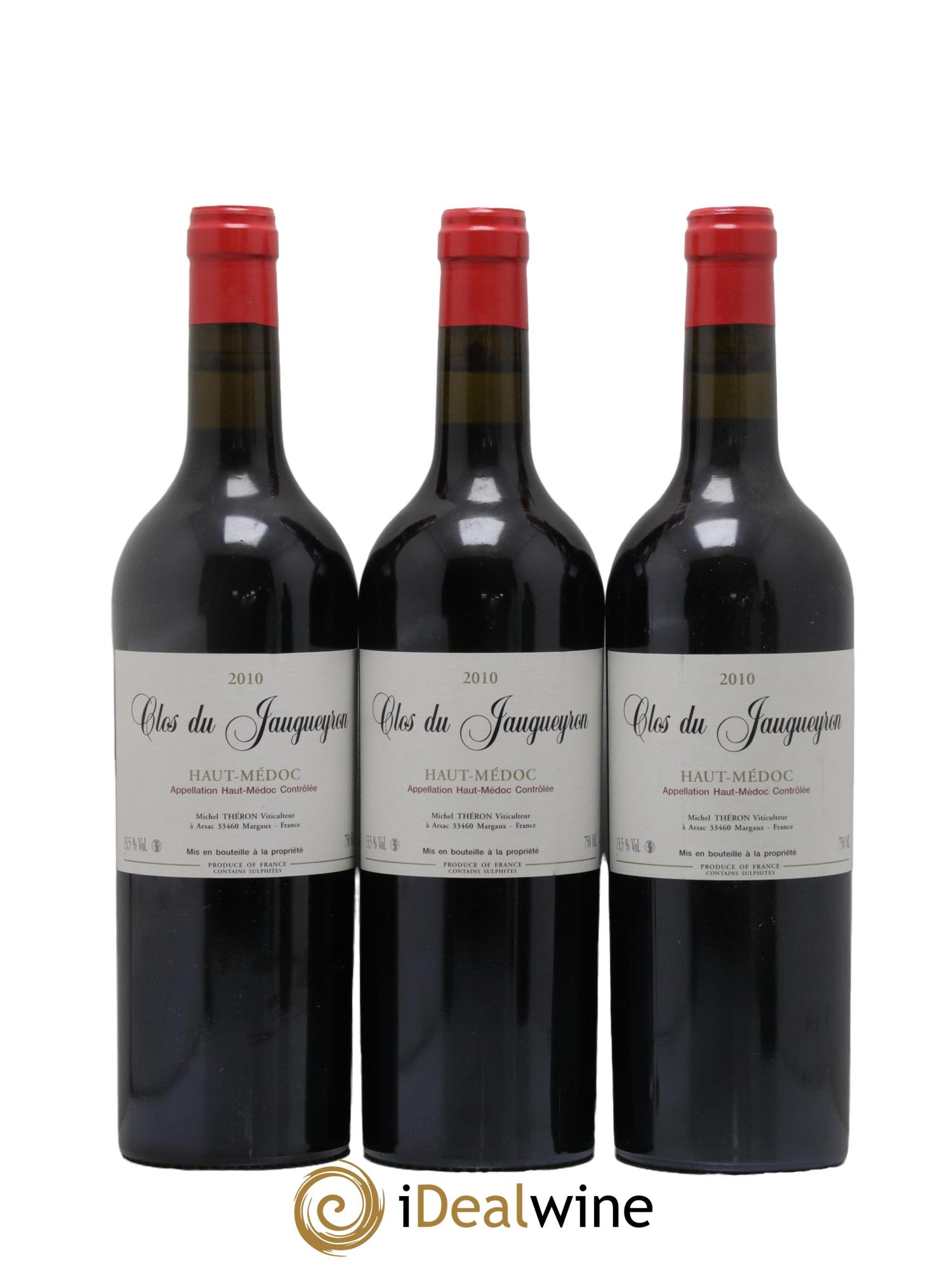 Clos du Jaugueyron 2010 - Lot de 3 bouteilles - 0