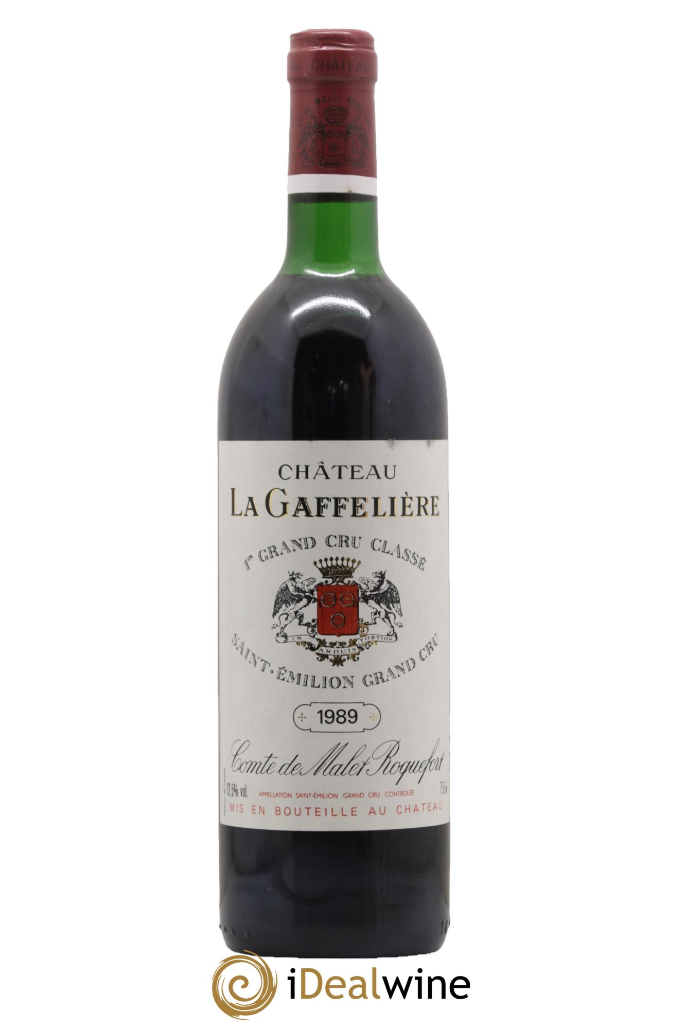 Château la Gaffelière 1er Grand Cru Classé B 1989 - Lot de 1 bouteille - 0
