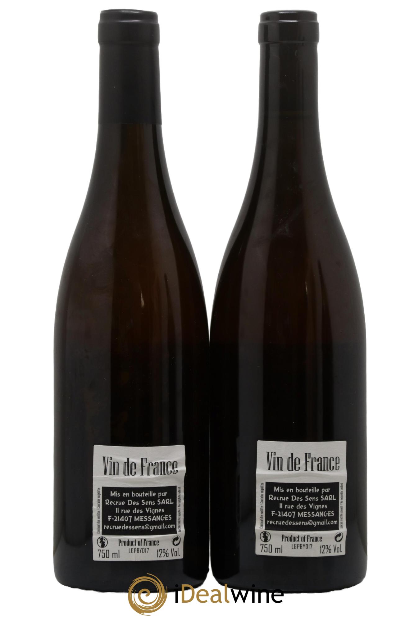 Vin de France Les Grands Ponts Yann Durieux - Recrue des Sens  2017 - Lot de 2 bouteilles - 1